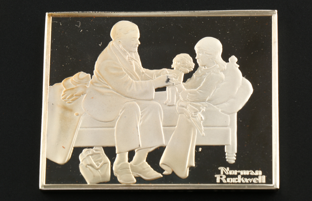 "Norman Rockwell's Fondest Memories" Silver Ingot Proof Set