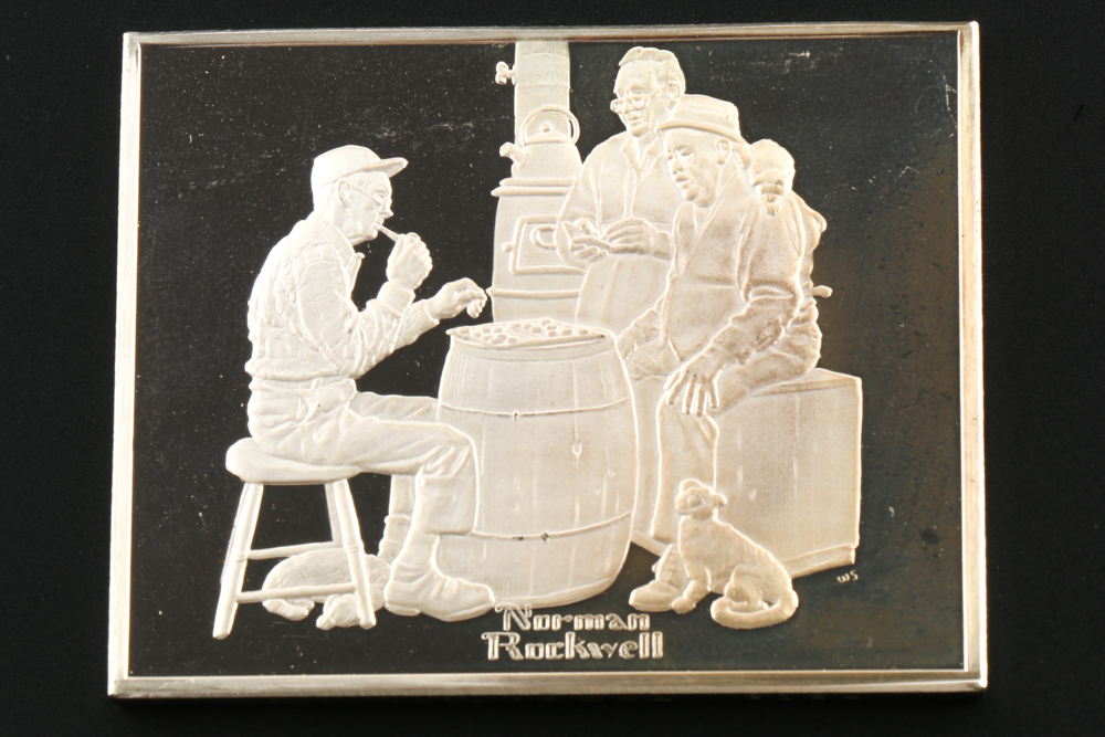 "Norman Rockwell's Fondest Memories" Silver Ingot Proof Set