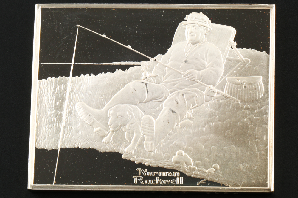 "Norman Rockwell's Fondest Memories" Silver Ingot Proof Set
