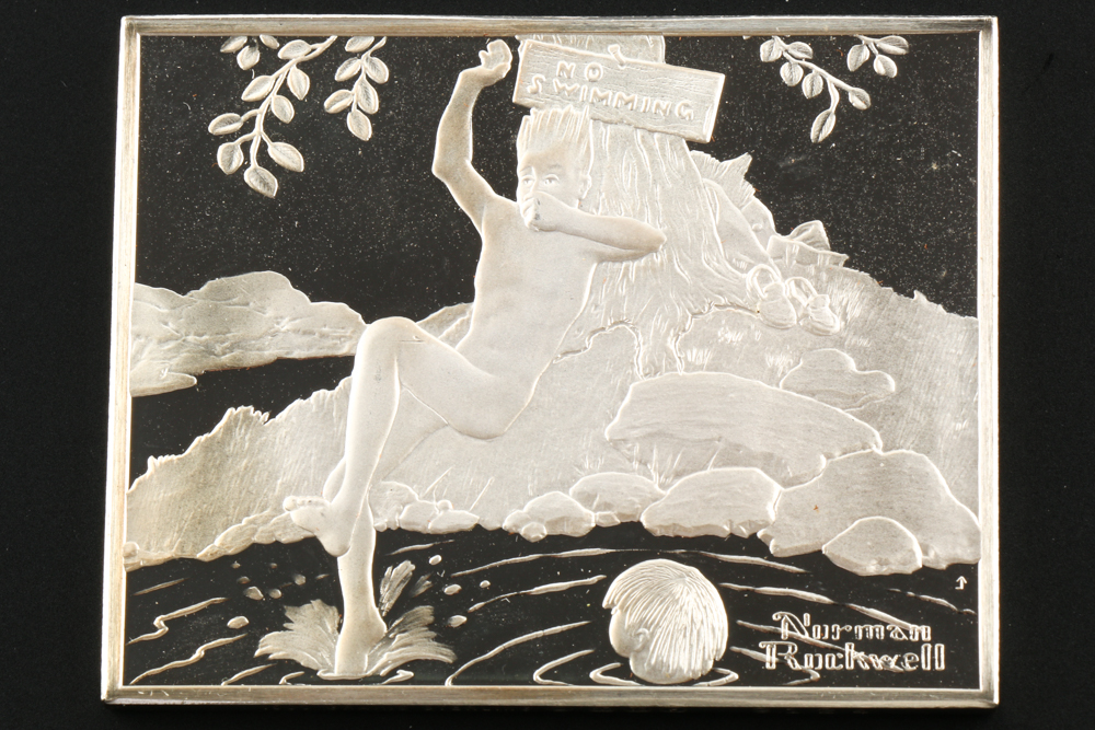 "Norman Rockwell's Fondest Memories" Silver Ingot Proof Set