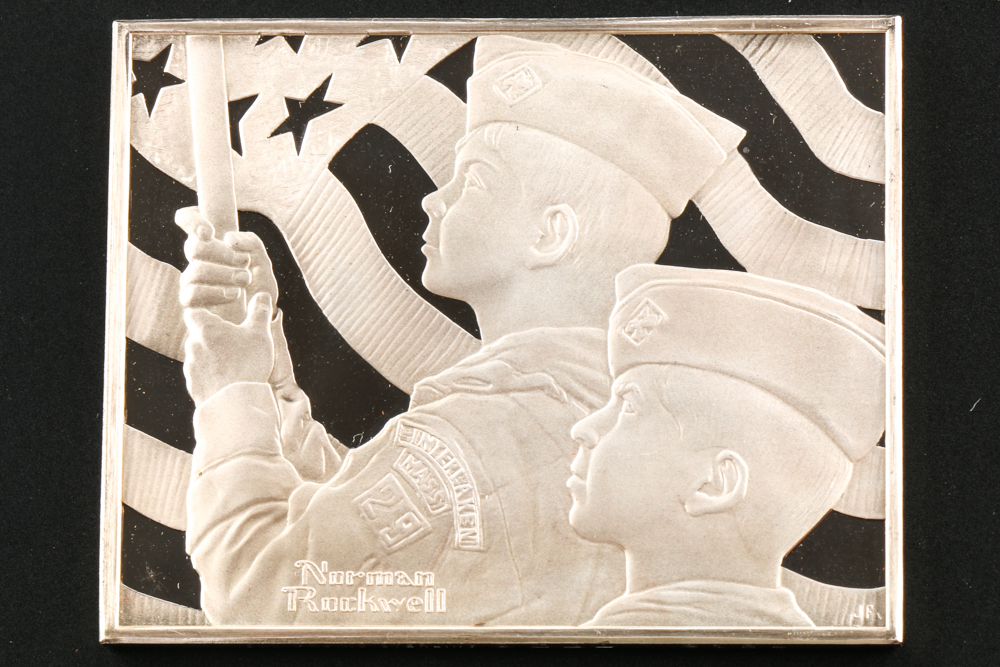 "Norman Rockwell's Fondest Memories" Silver Ingot Proof Set