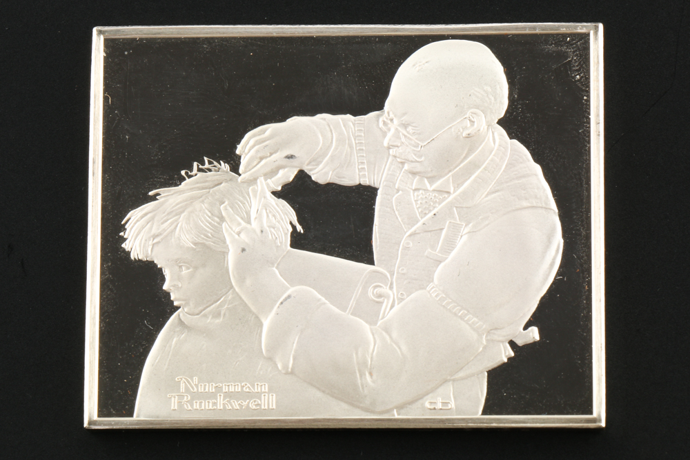 "Norman Rockwell's Fondest Memories" Silver Ingot Proof Set