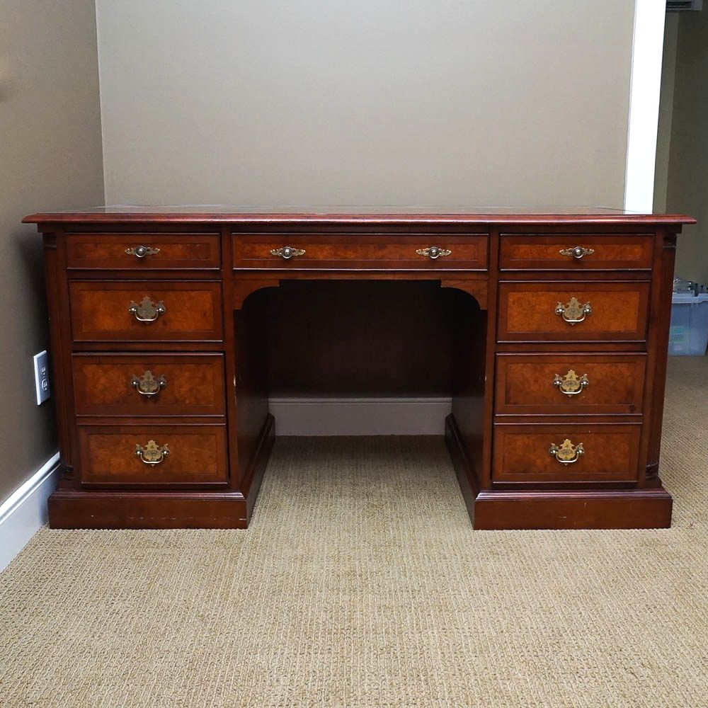 Double Pedestal Executive Desk by Hekman