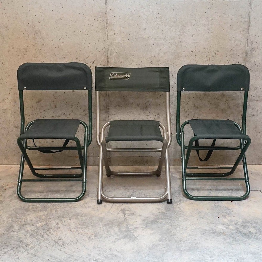 Set of Three Folding Chairs