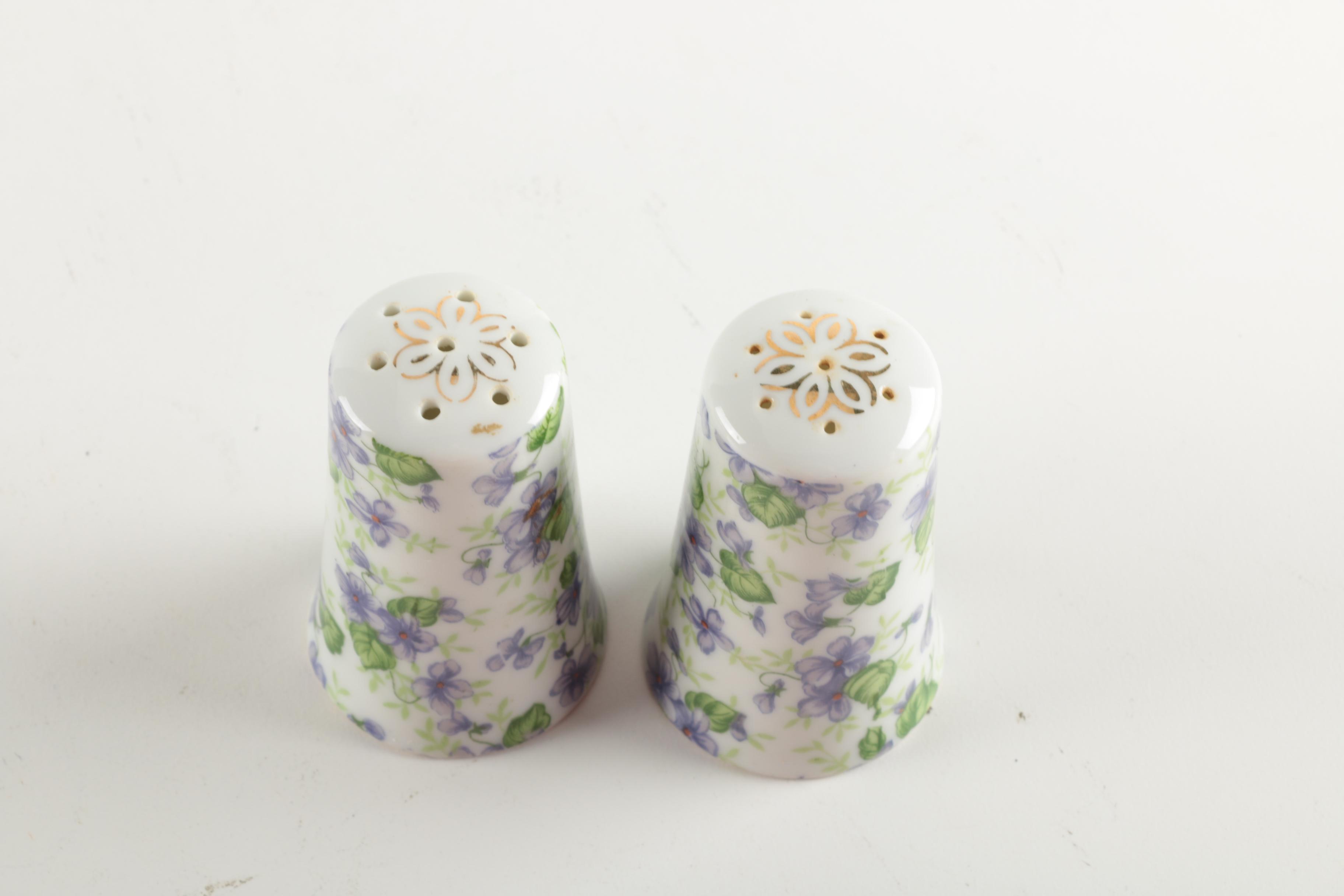 Lefton "Violet Chintz" Porcelain Set