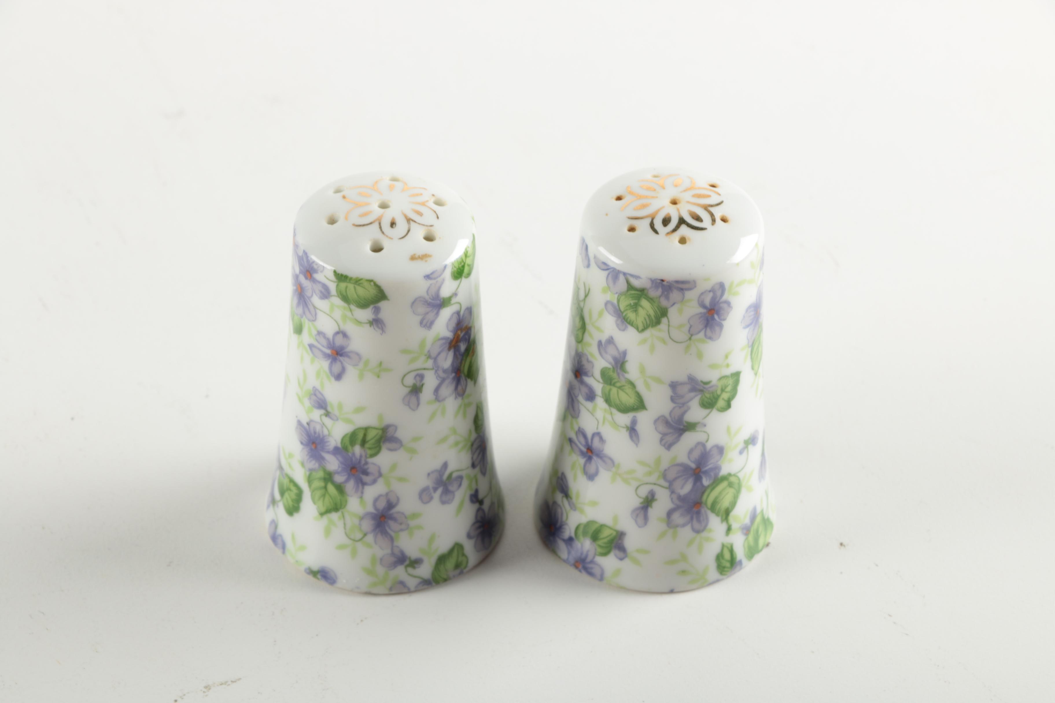 Lefton "Violet Chintz" Porcelain Set