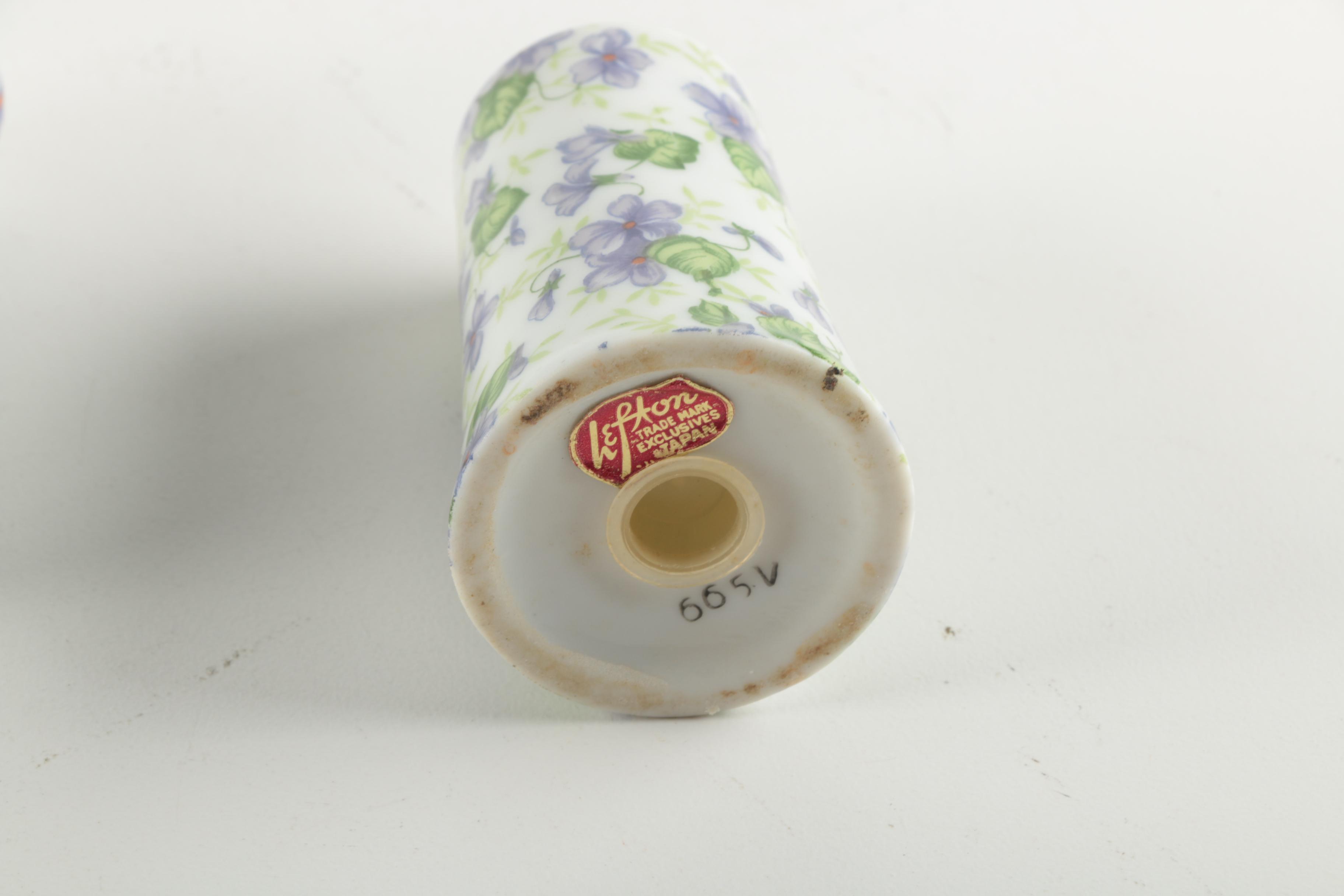 Lefton "Violet Chintz" Porcelain Set