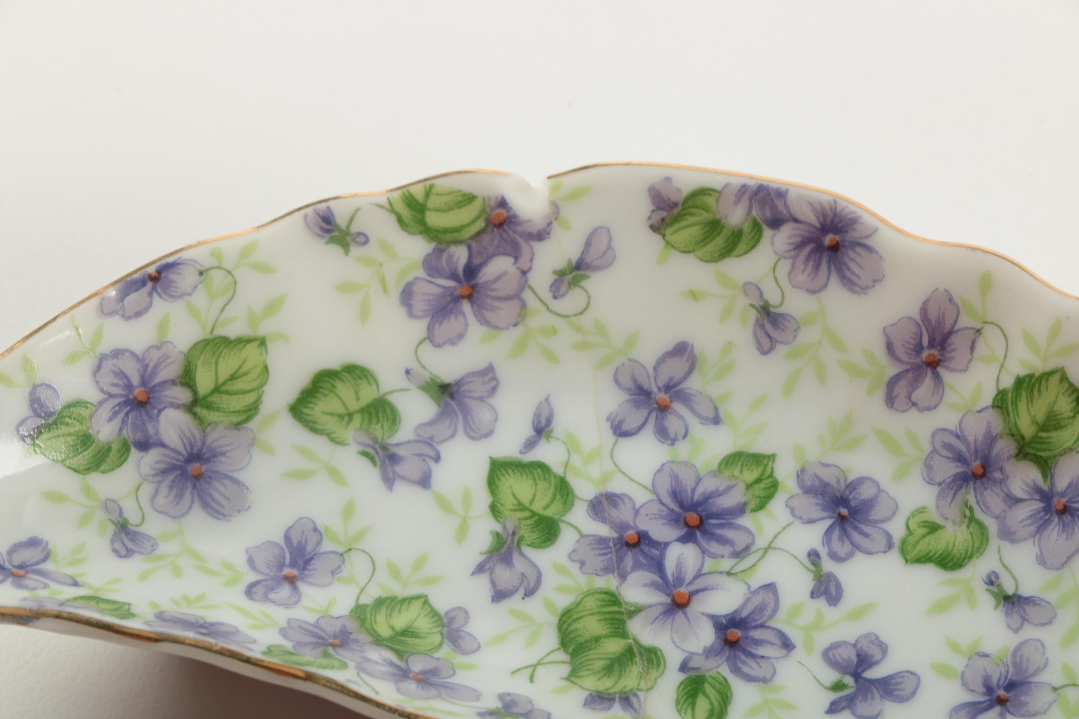 Lefton "Violet Chintz" Porcelain Set