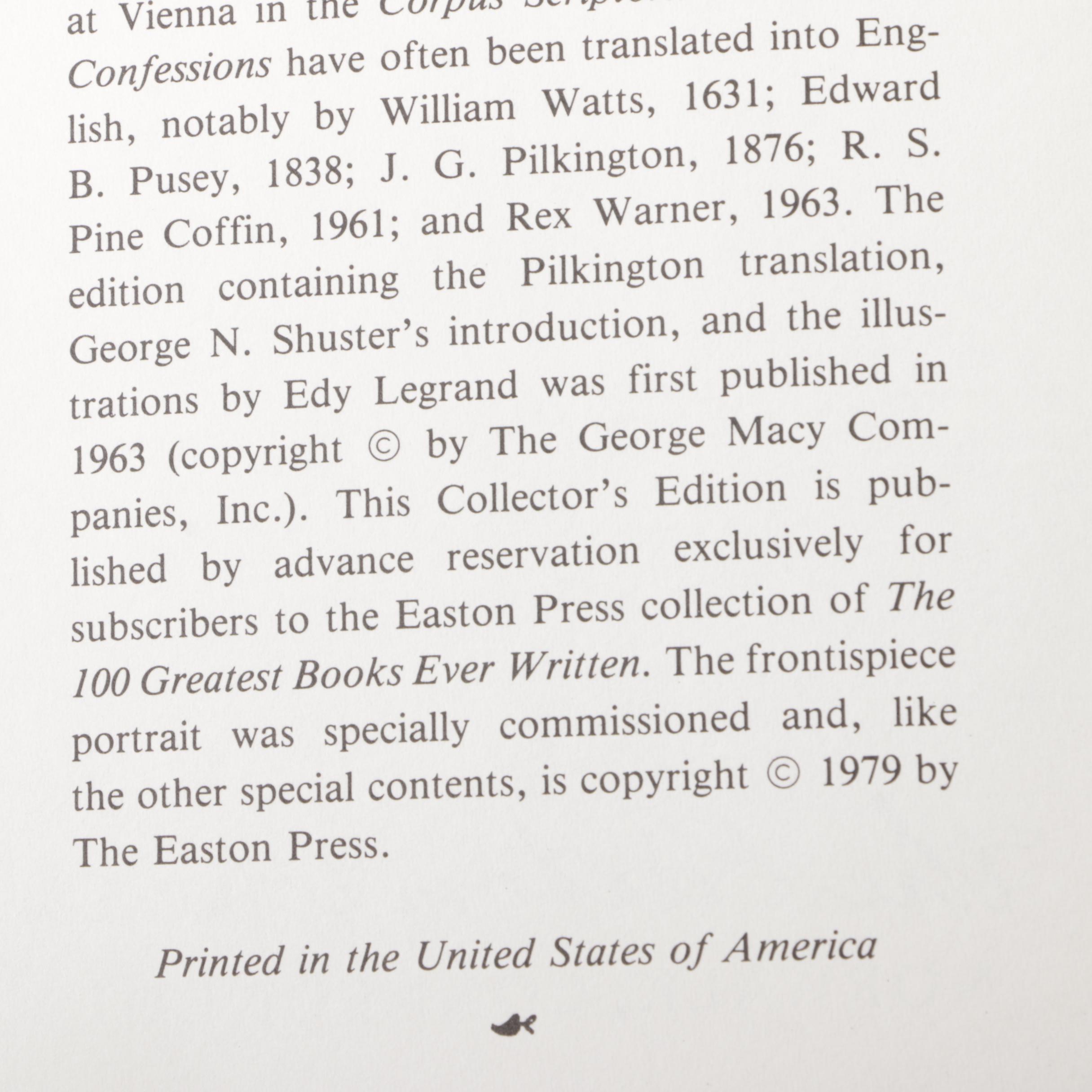 Easton Press Edition Novels from the "100 Greatest Books Ever Written" Series