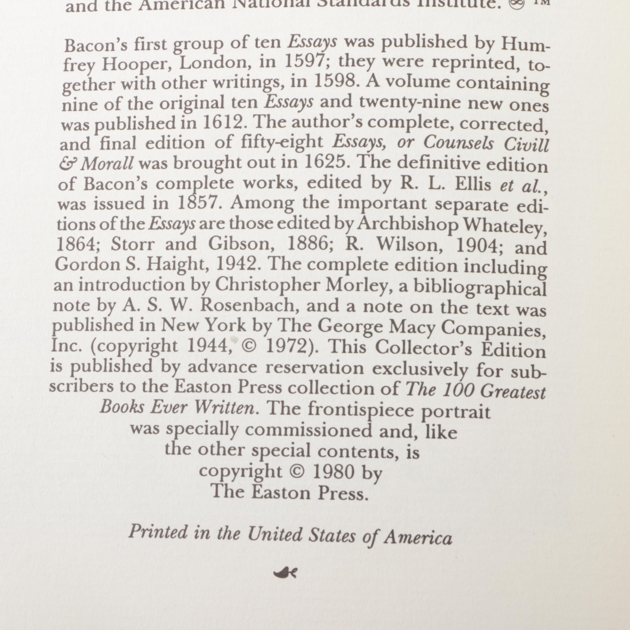Easton Press Edition Novels from the "100 Greatest Books Ever Written" Series