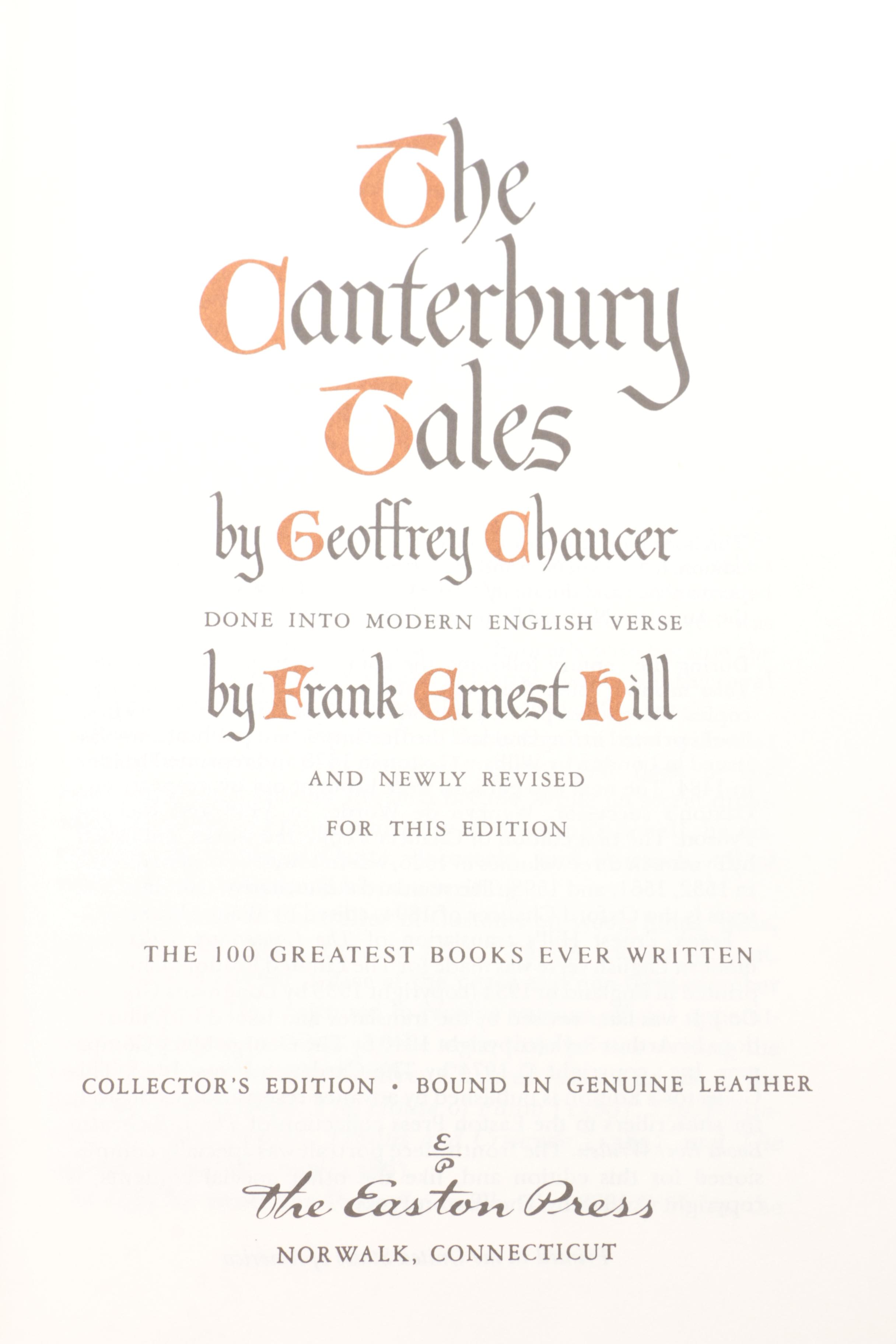 Easton Press Edition Novels from the "100 Greatest Books Ever Written" Series