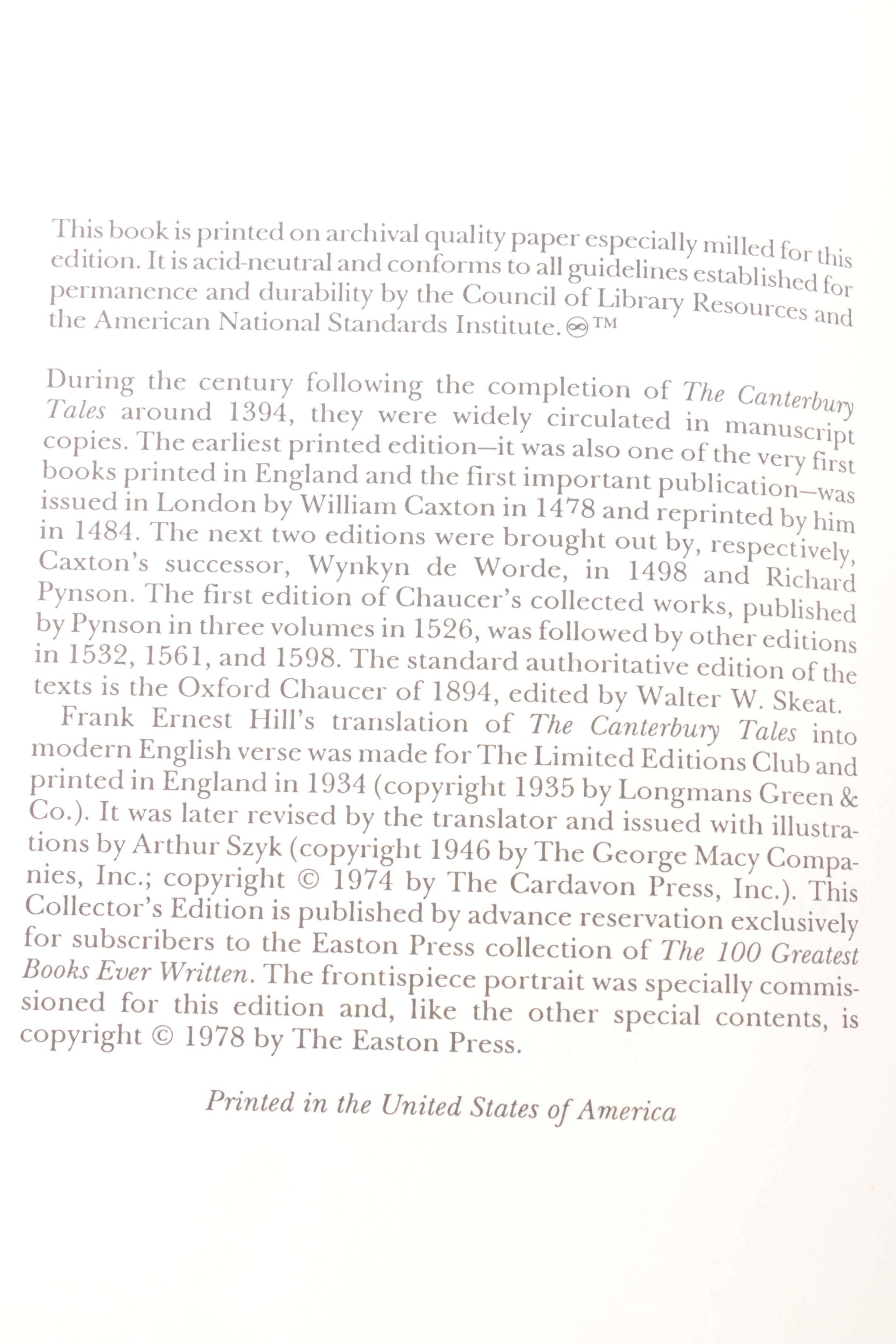 Easton Press Edition Novels from the "100 Greatest Books Ever Written" Series