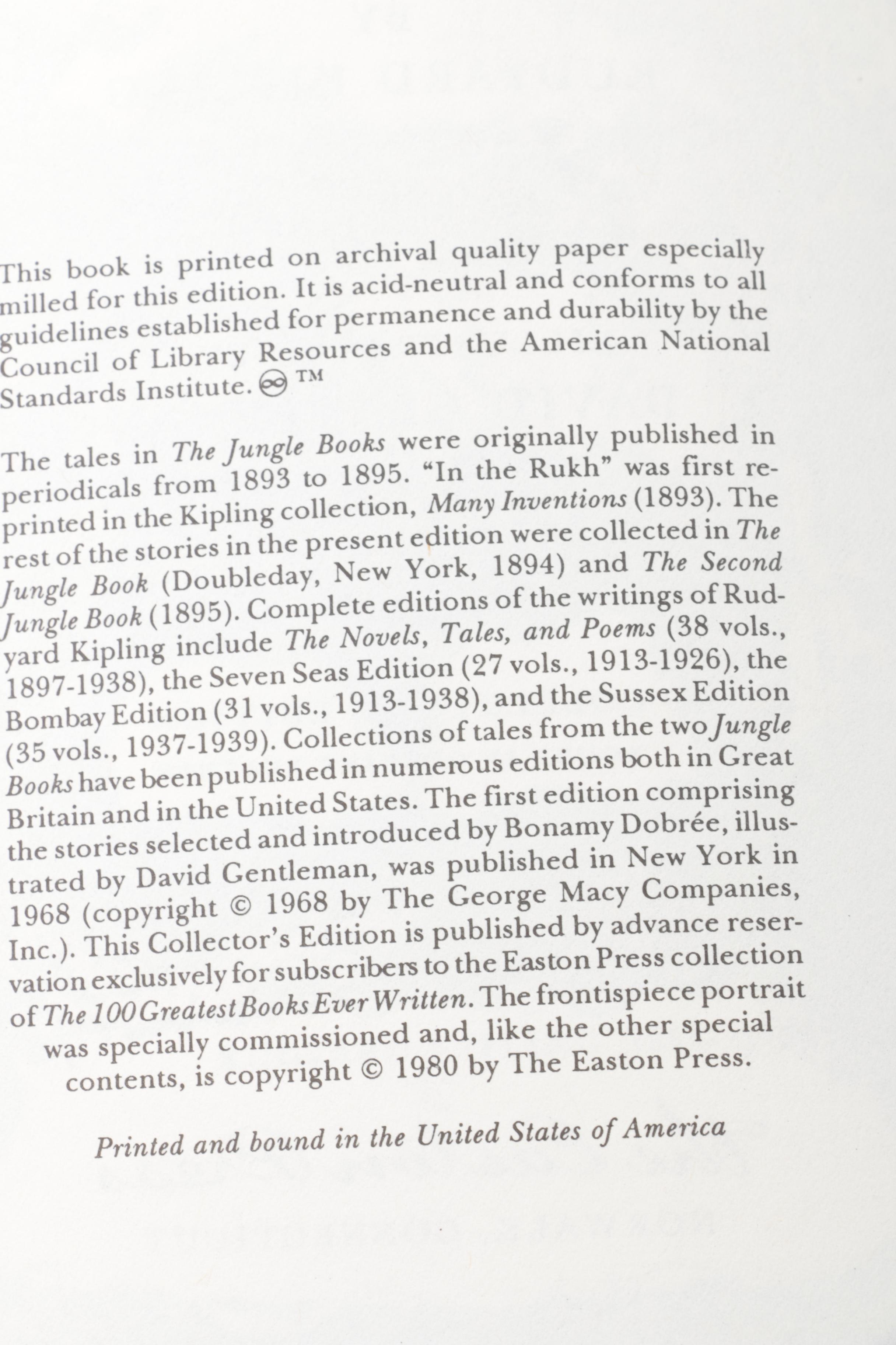 Easton Press Edition Novels from the "100 Greatest Books Ever Written" Series