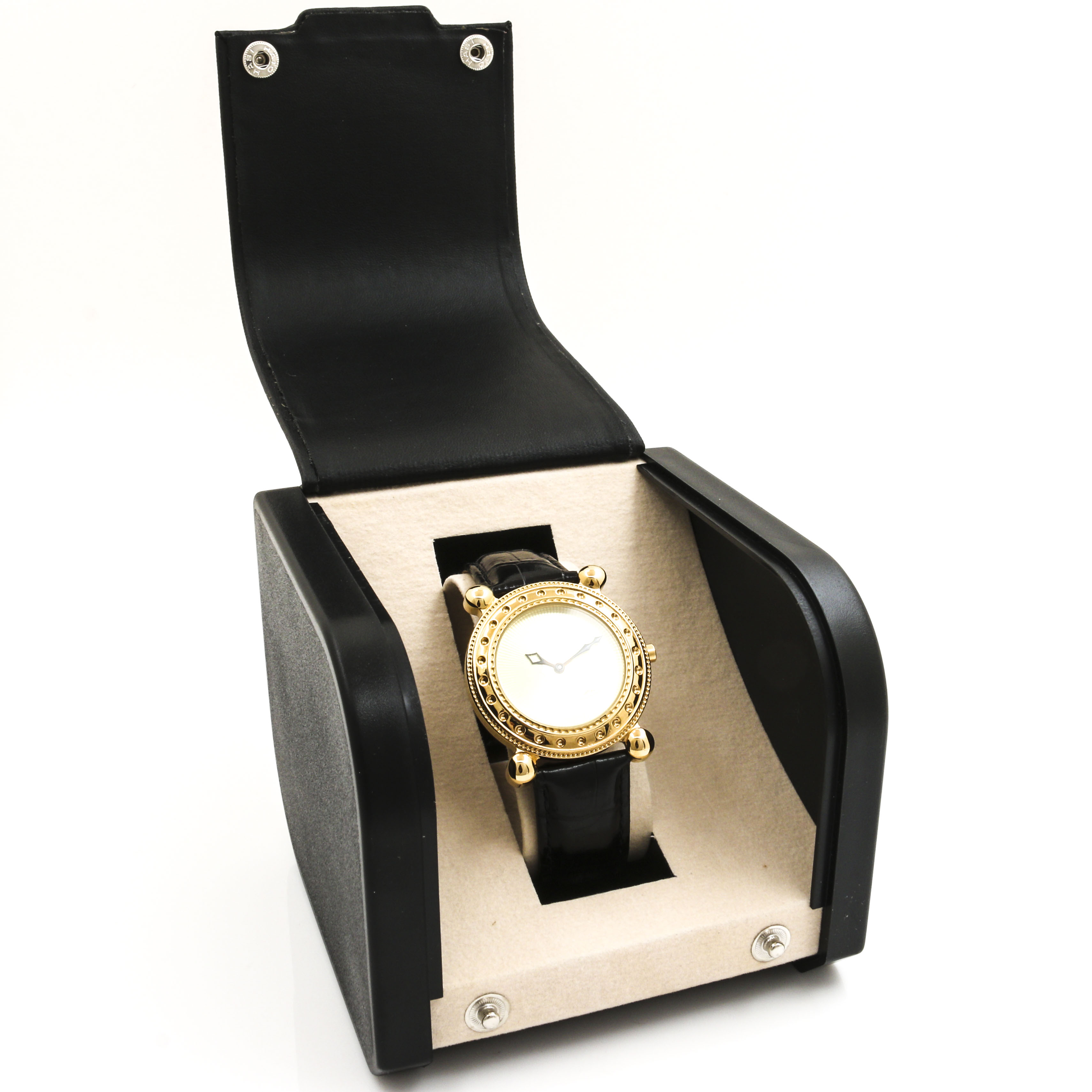 Erté Yellow Gold Plate Stainless Steel Watch