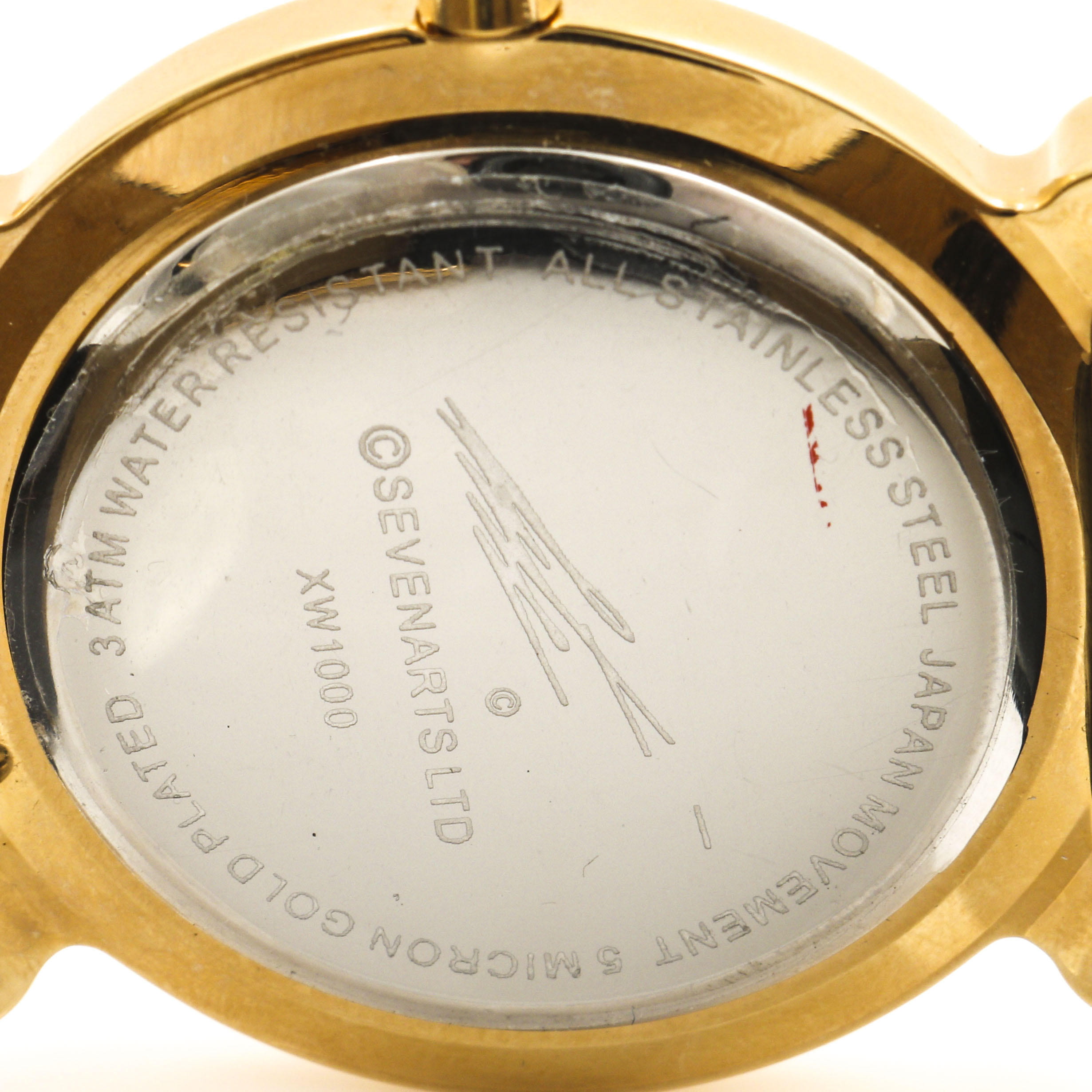 Erté Yellow Gold Plate Stainless Steel Watch
