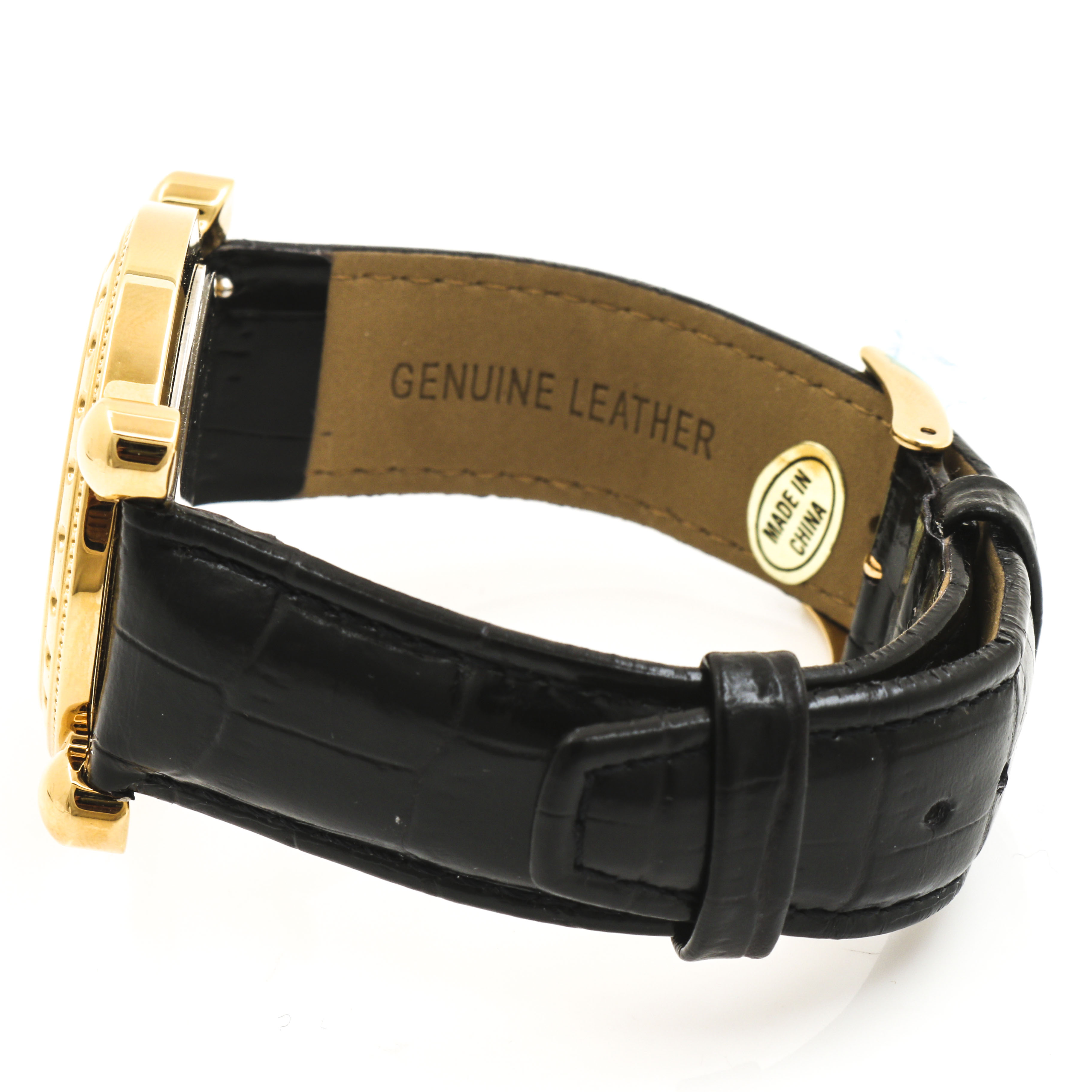 Erté Yellow Gold Plate Stainless Steel Watch