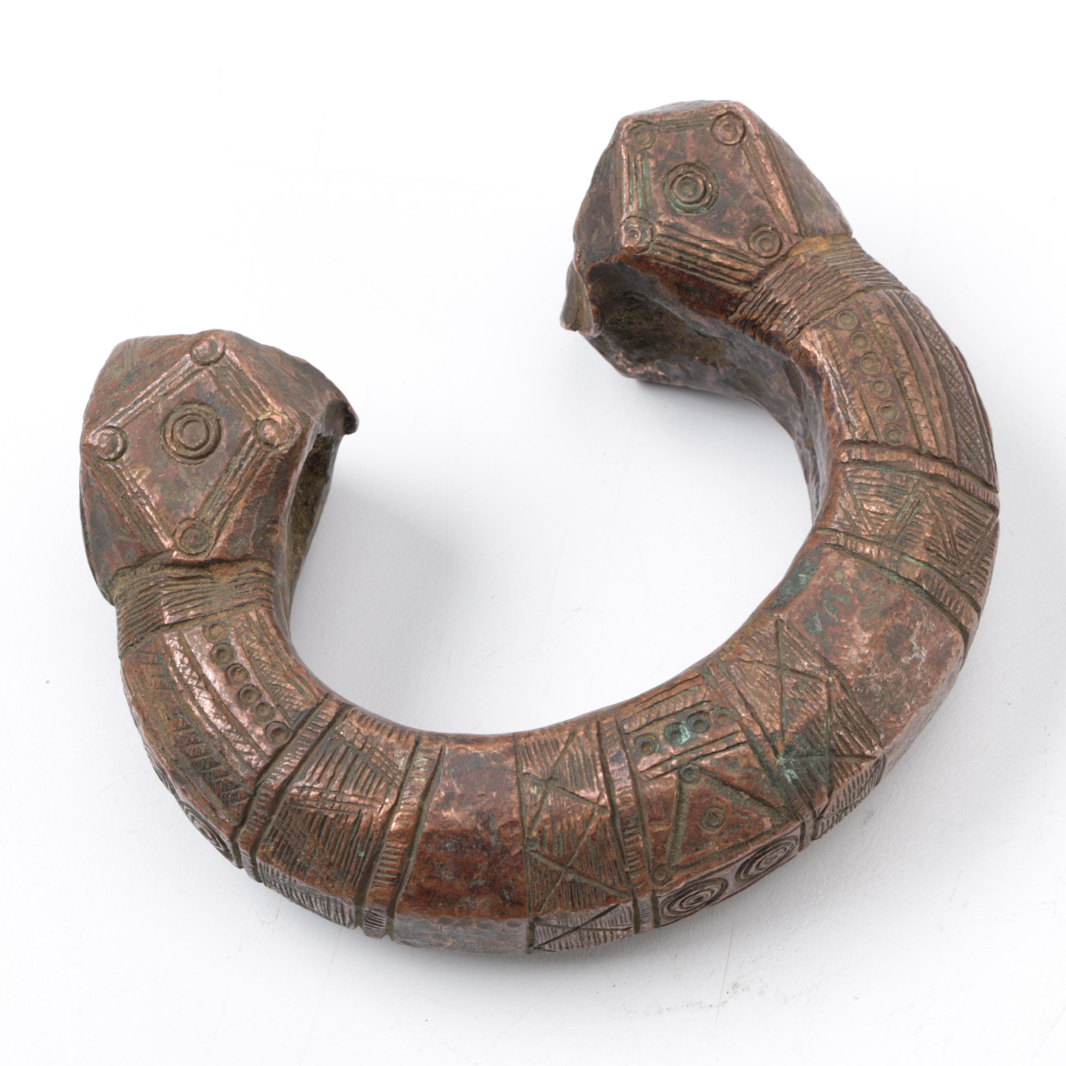 Pair of Copper Currency Bracelets