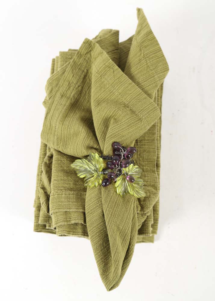 Sur La Table Linen Napkins and Rings