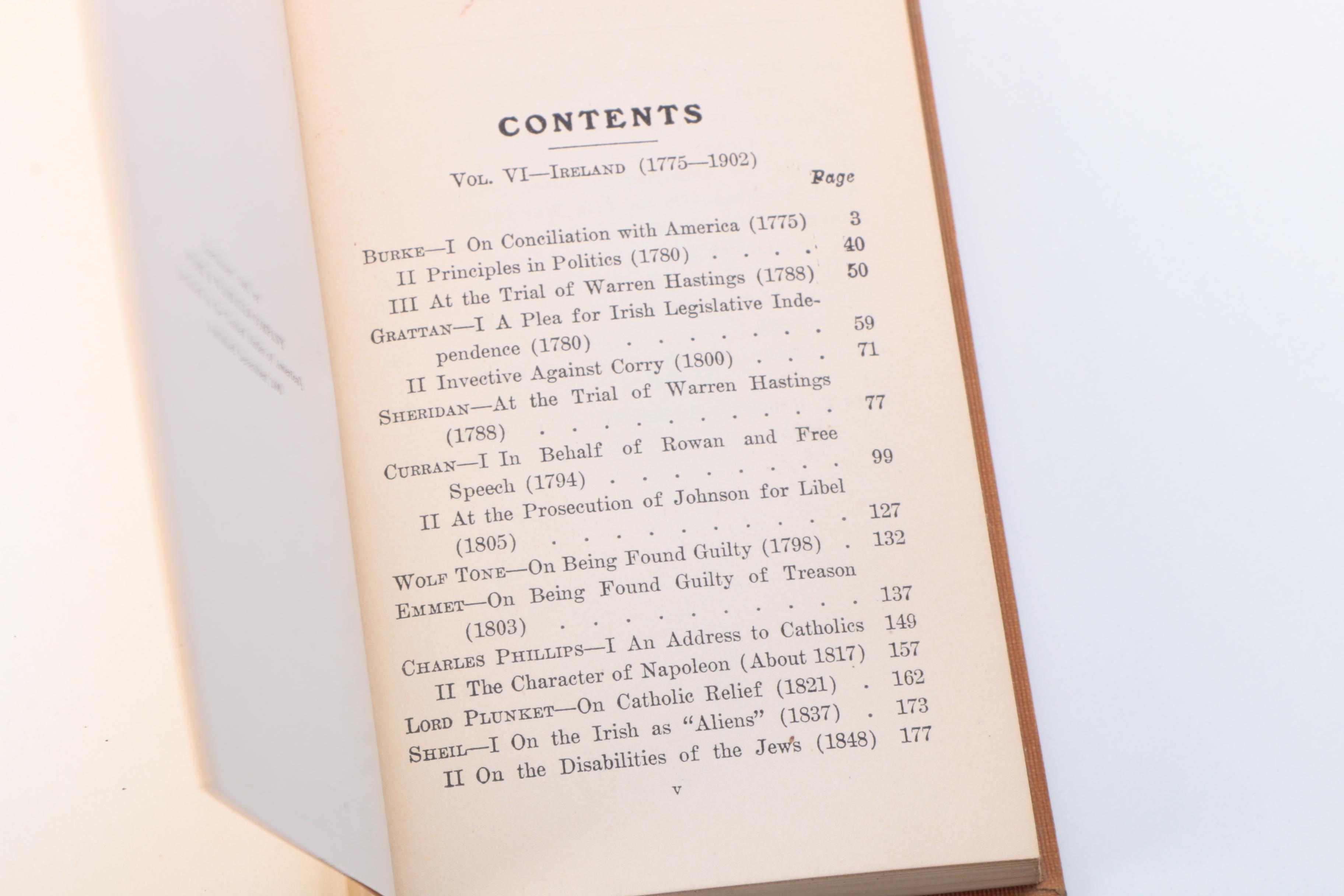 Complete Set of "The World's Famous Orations"