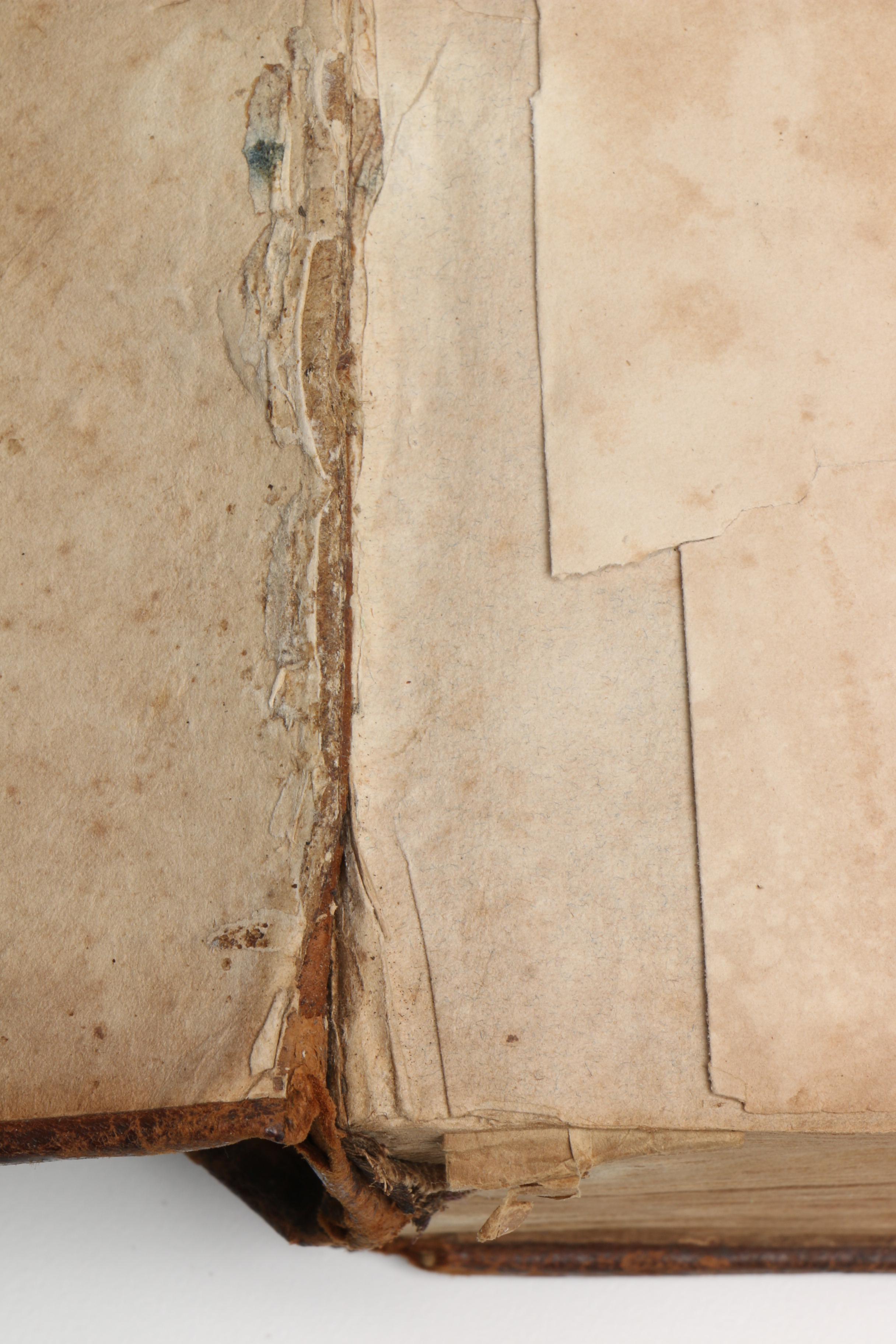 Antique Leather Bound Holy Bible