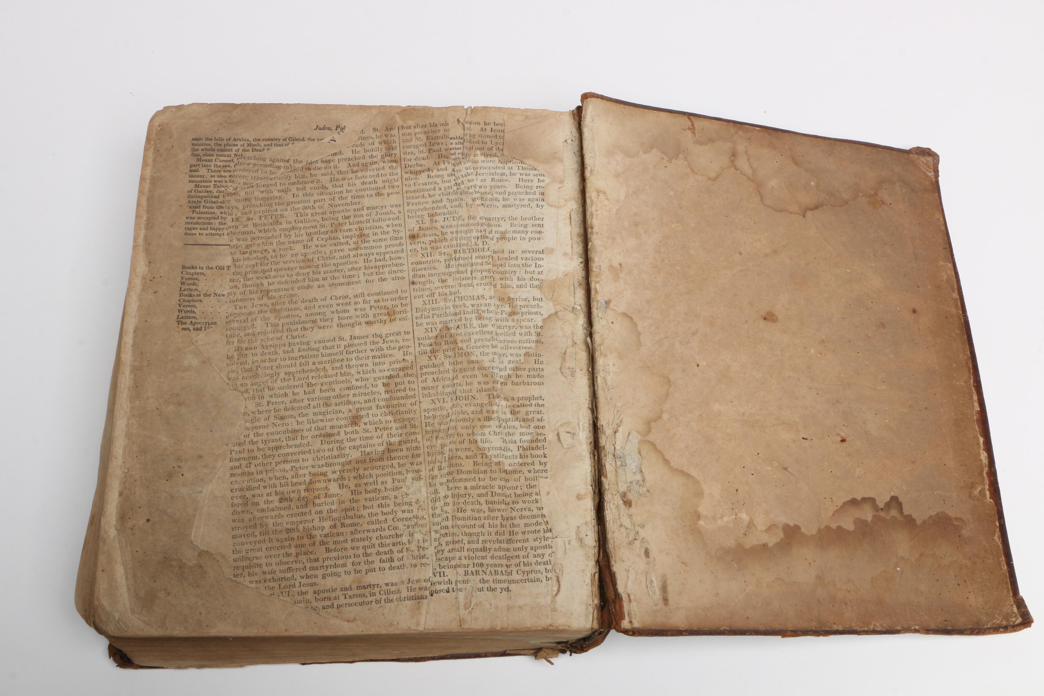 Antique Leather Bound Holy Bible