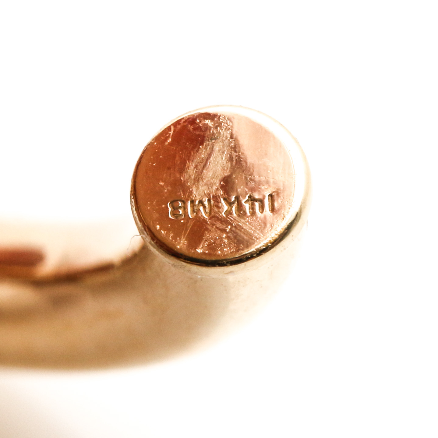 14K Yellow Gold Clip On Hoop Earrings