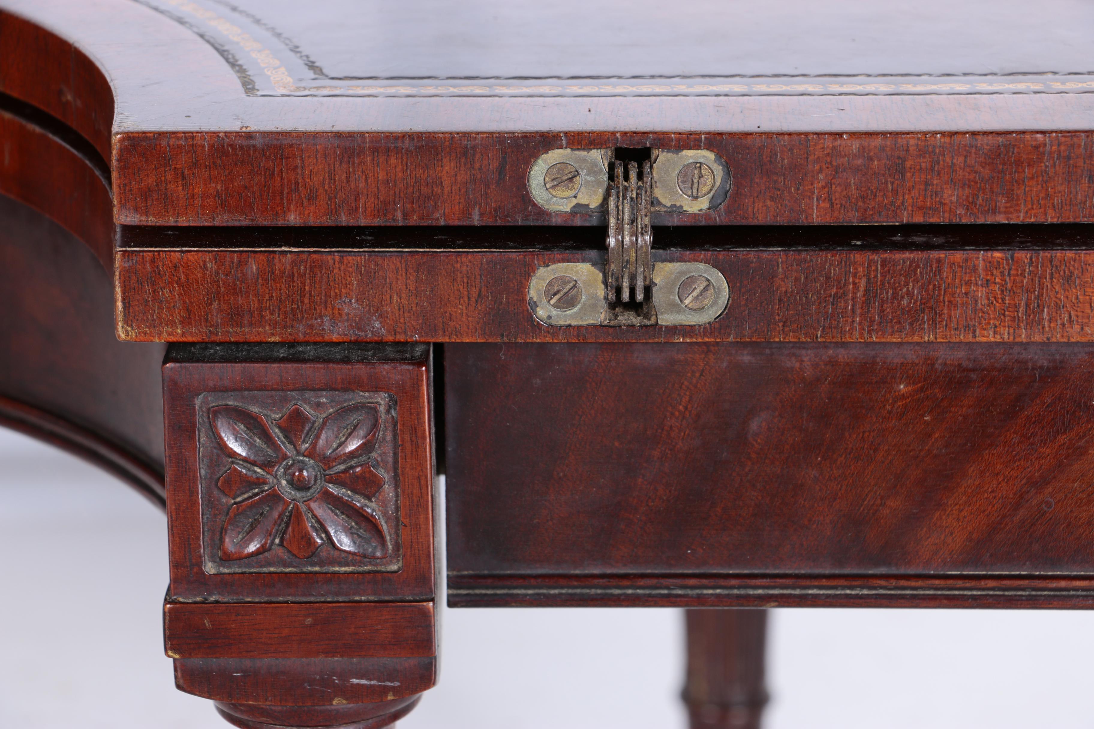 Vintage Demilune Mahogany Convertible Coffee Table by Weiman Heirloom