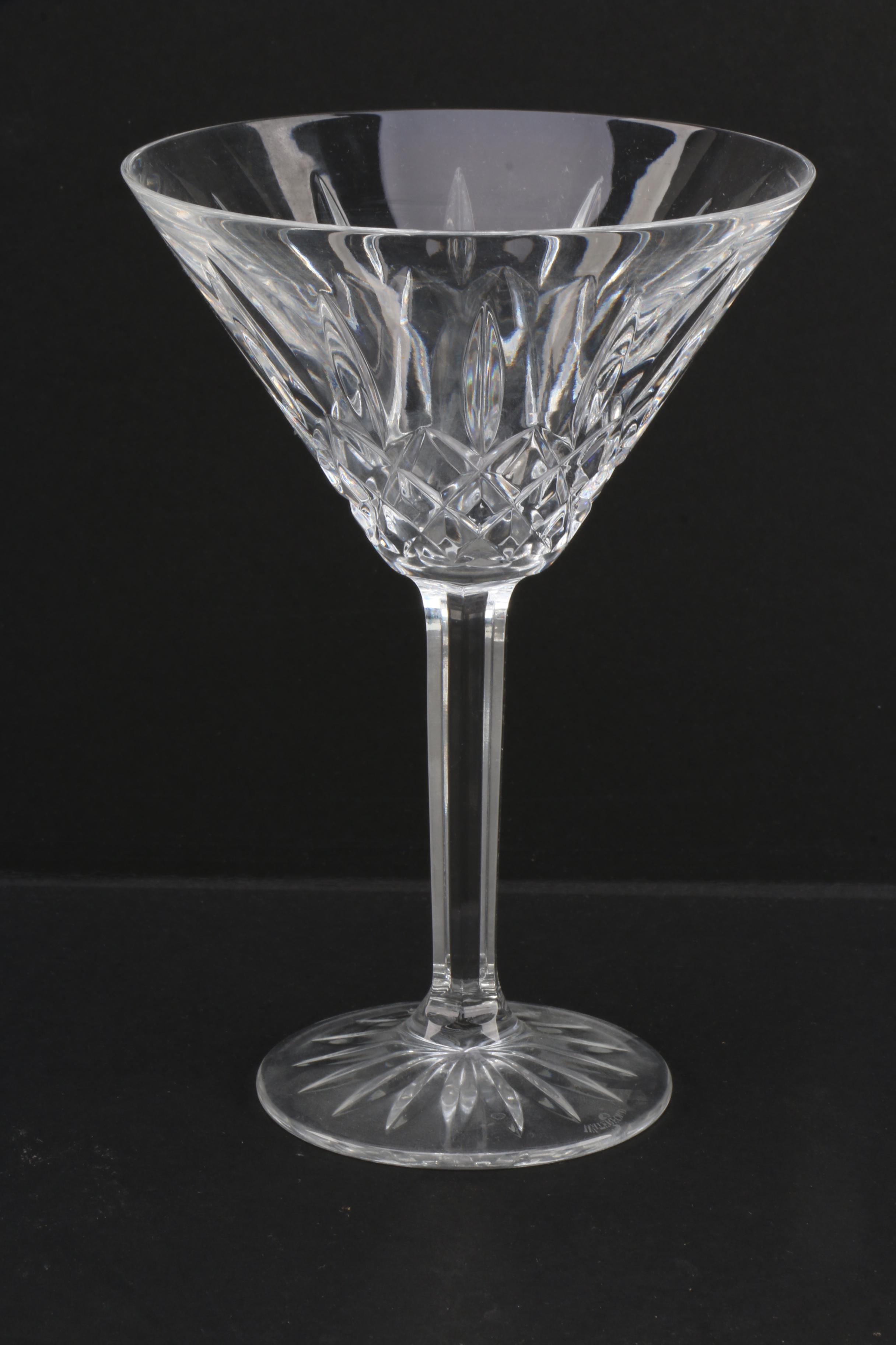 Waterford Crystal "Lismore" Martini Glasses
