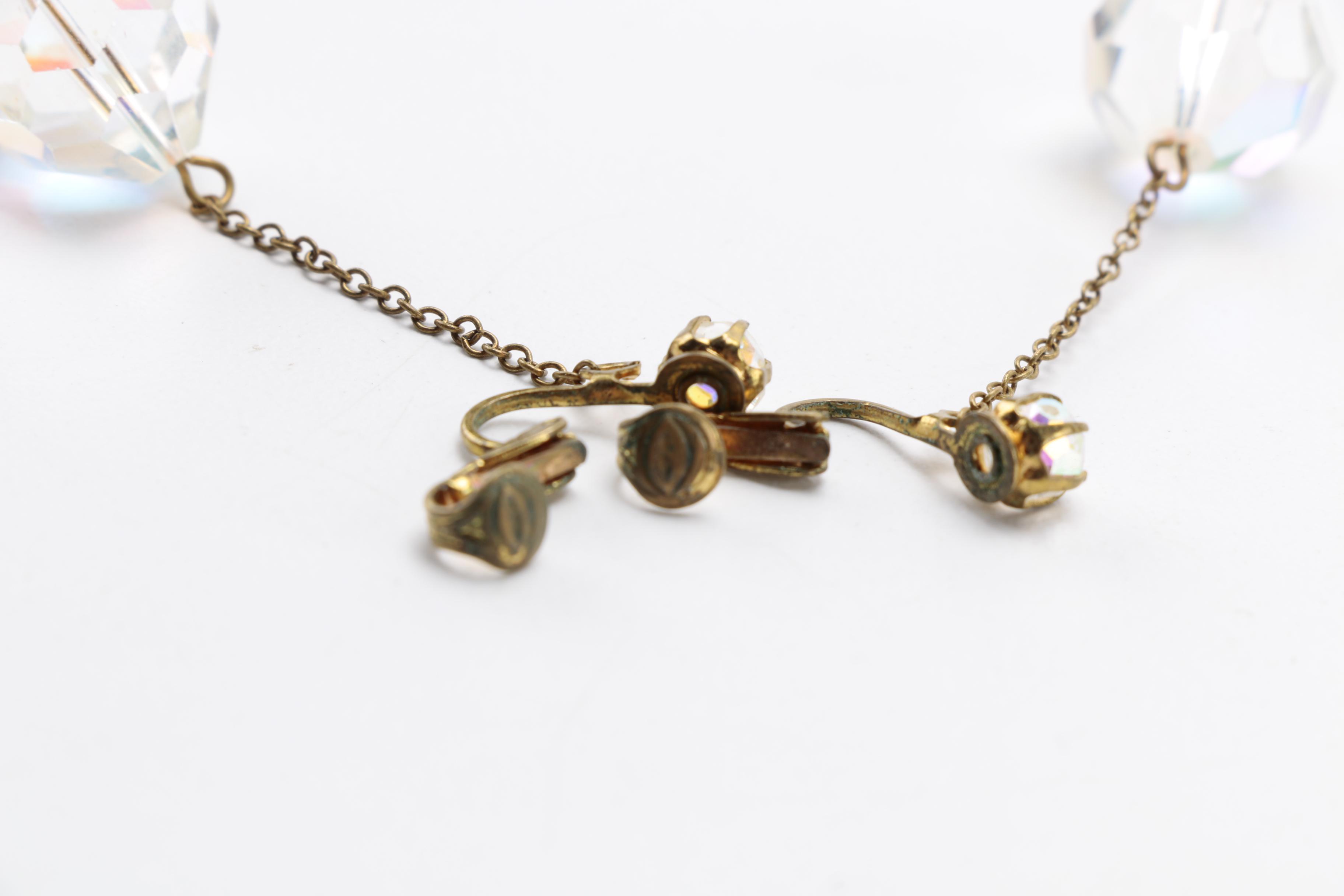 Vintage Aurora Borealis Necklaces and Earrings