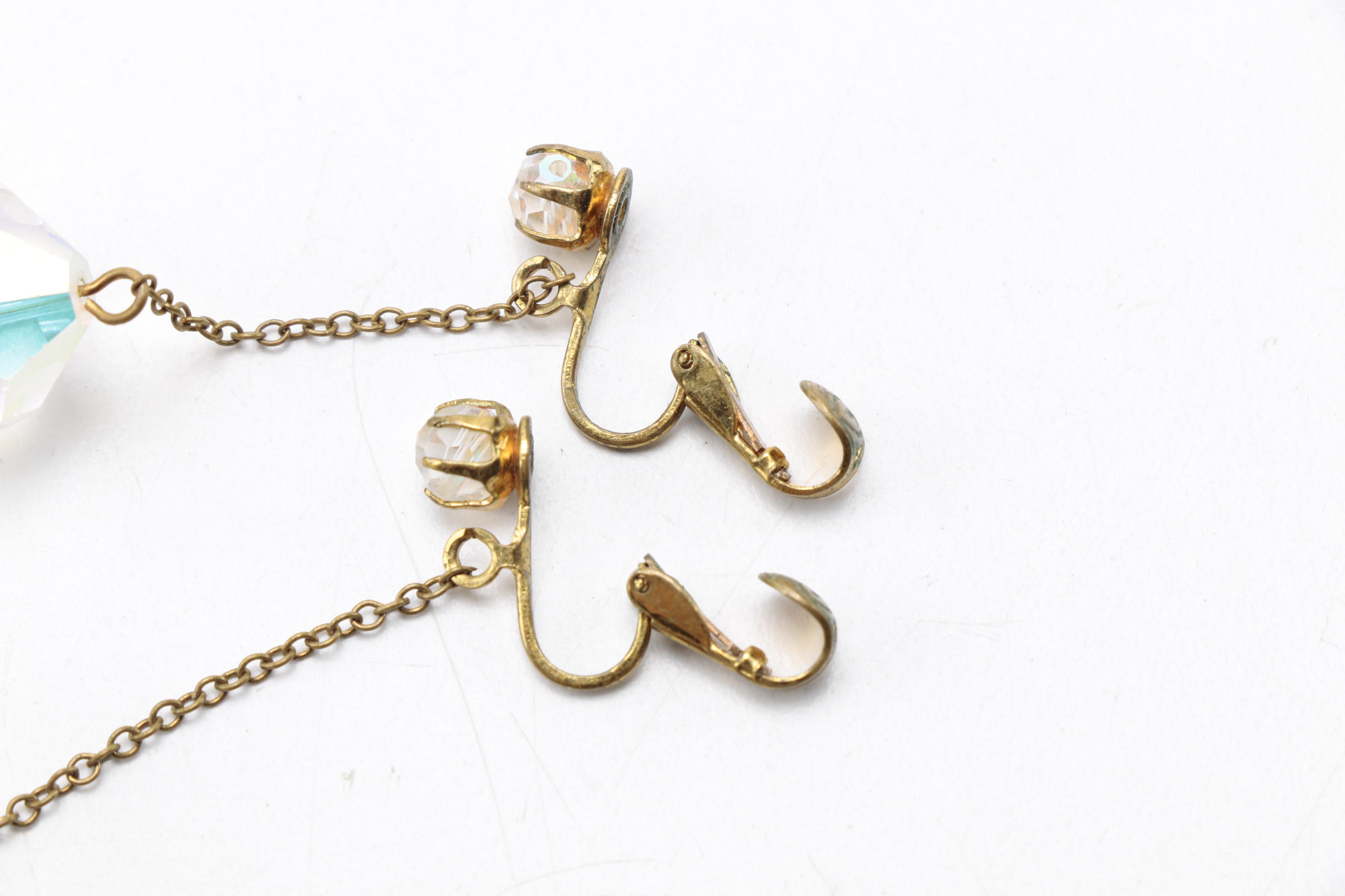 Vintage Aurora Borealis Necklaces and Earrings