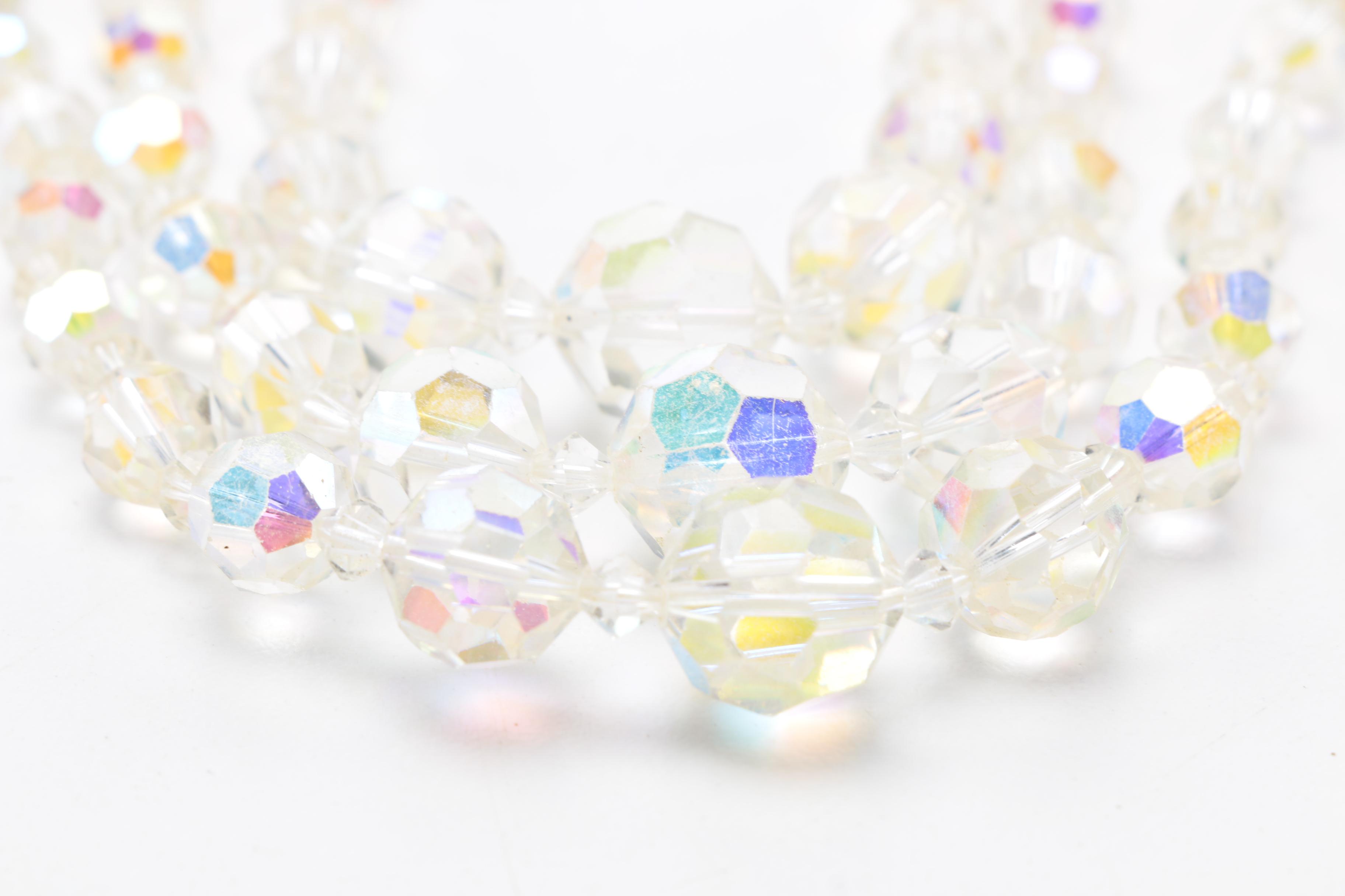 Vintage Aurora Borealis Necklaces and Earrings