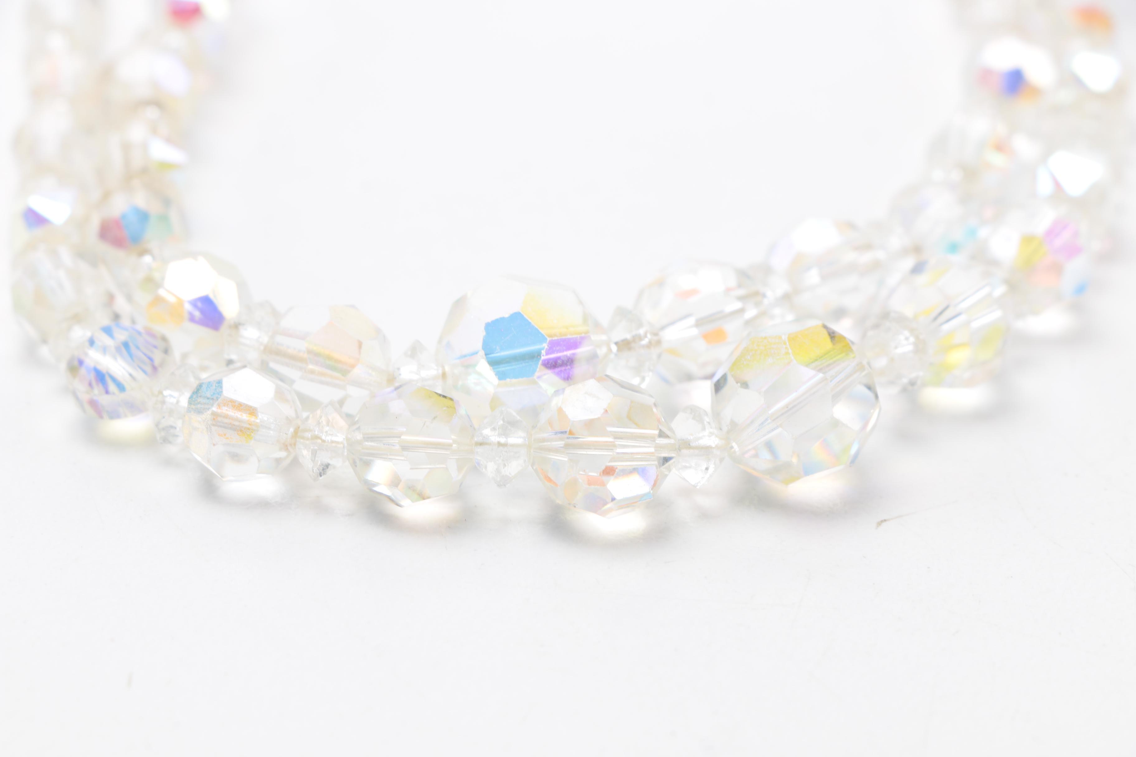 Vintage Aurora Borealis Necklaces and Earrings