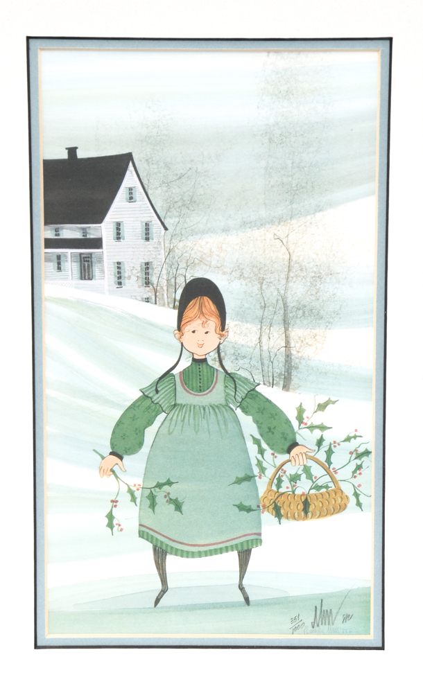 P. Buckley Moss Signed Limited Edition Offset Lithograph