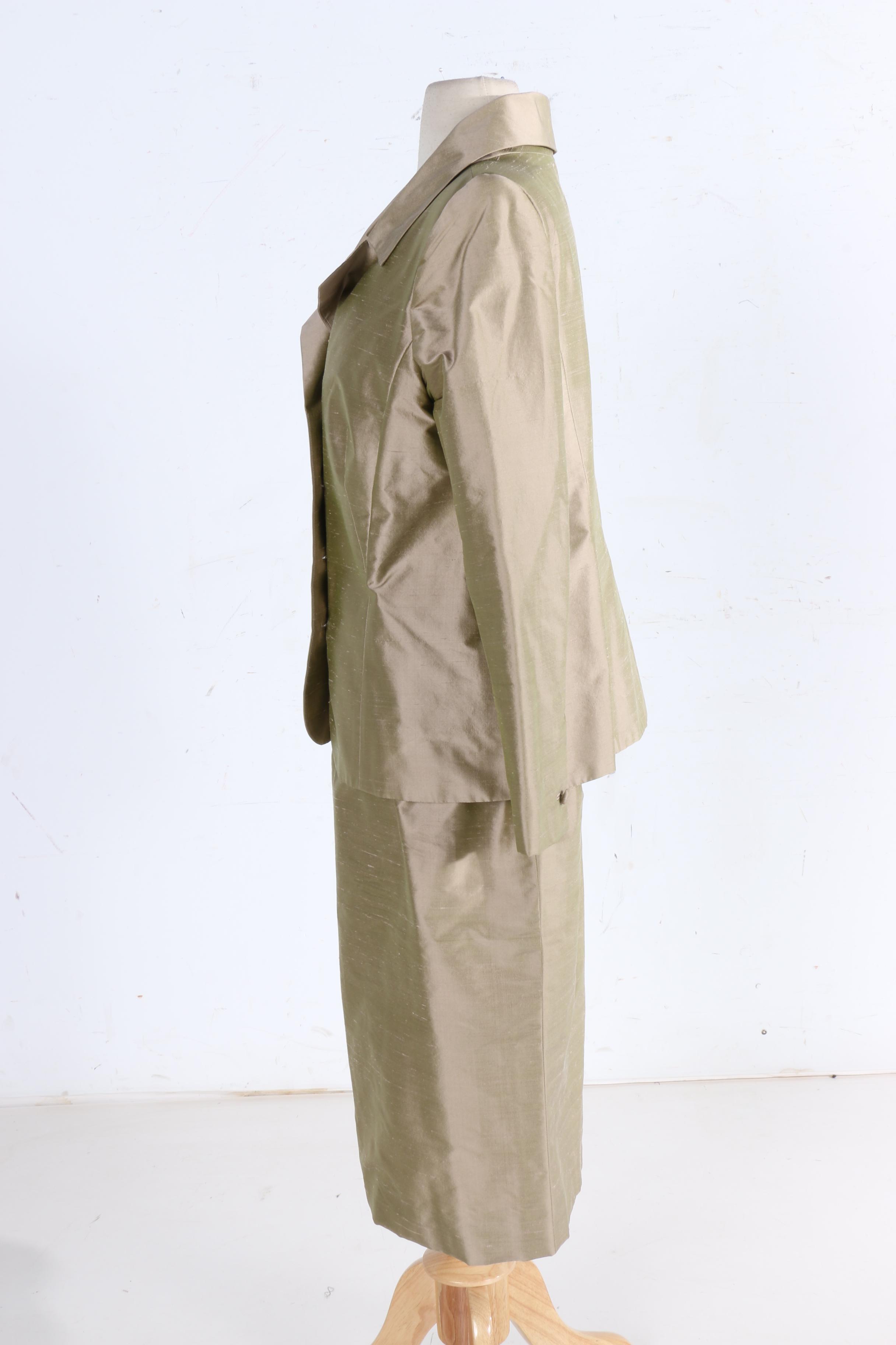 Vintage Patricia Rhodes Couture Silk Suit