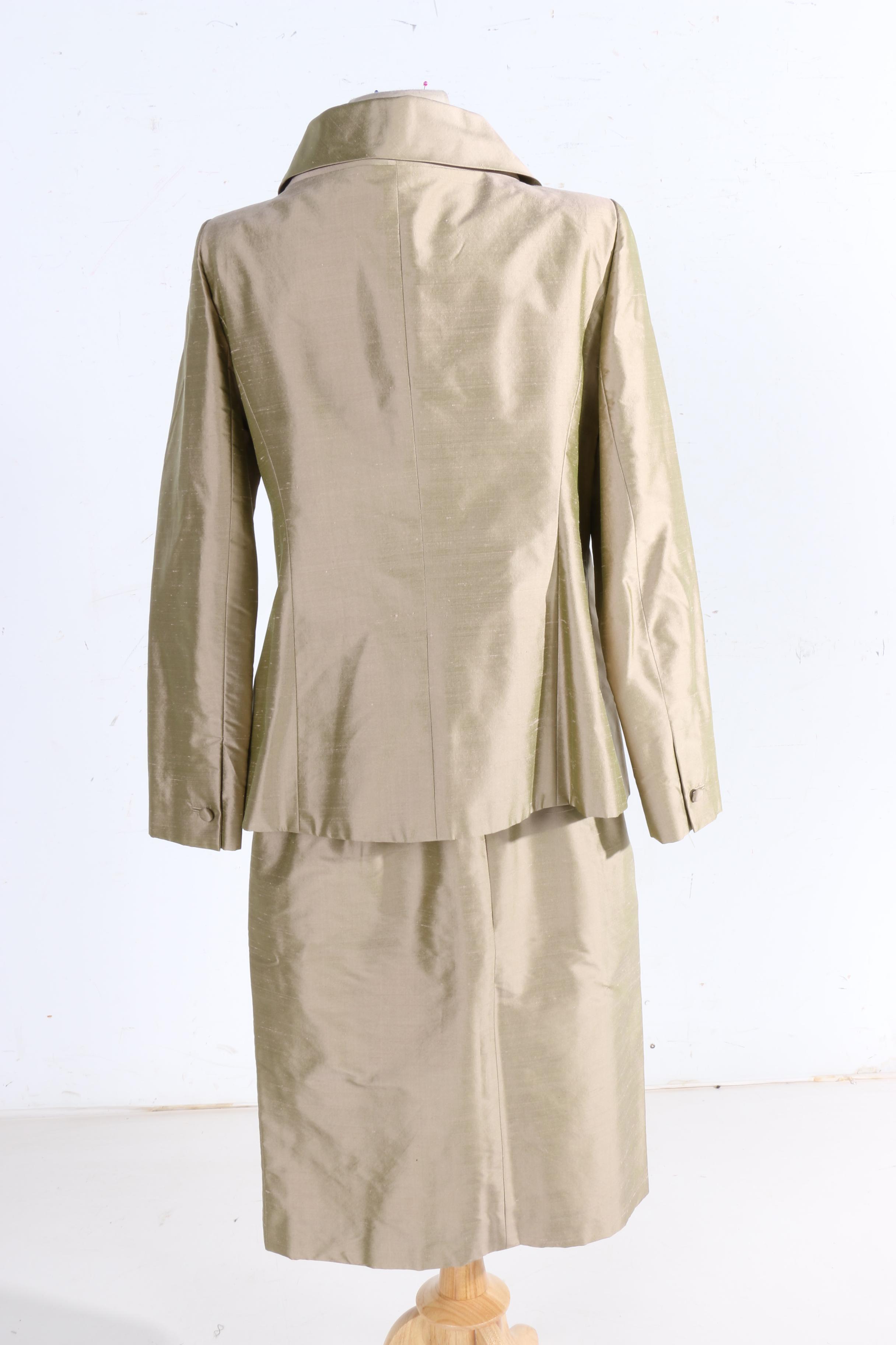 Vintage Patricia Rhodes Couture Silk Suit