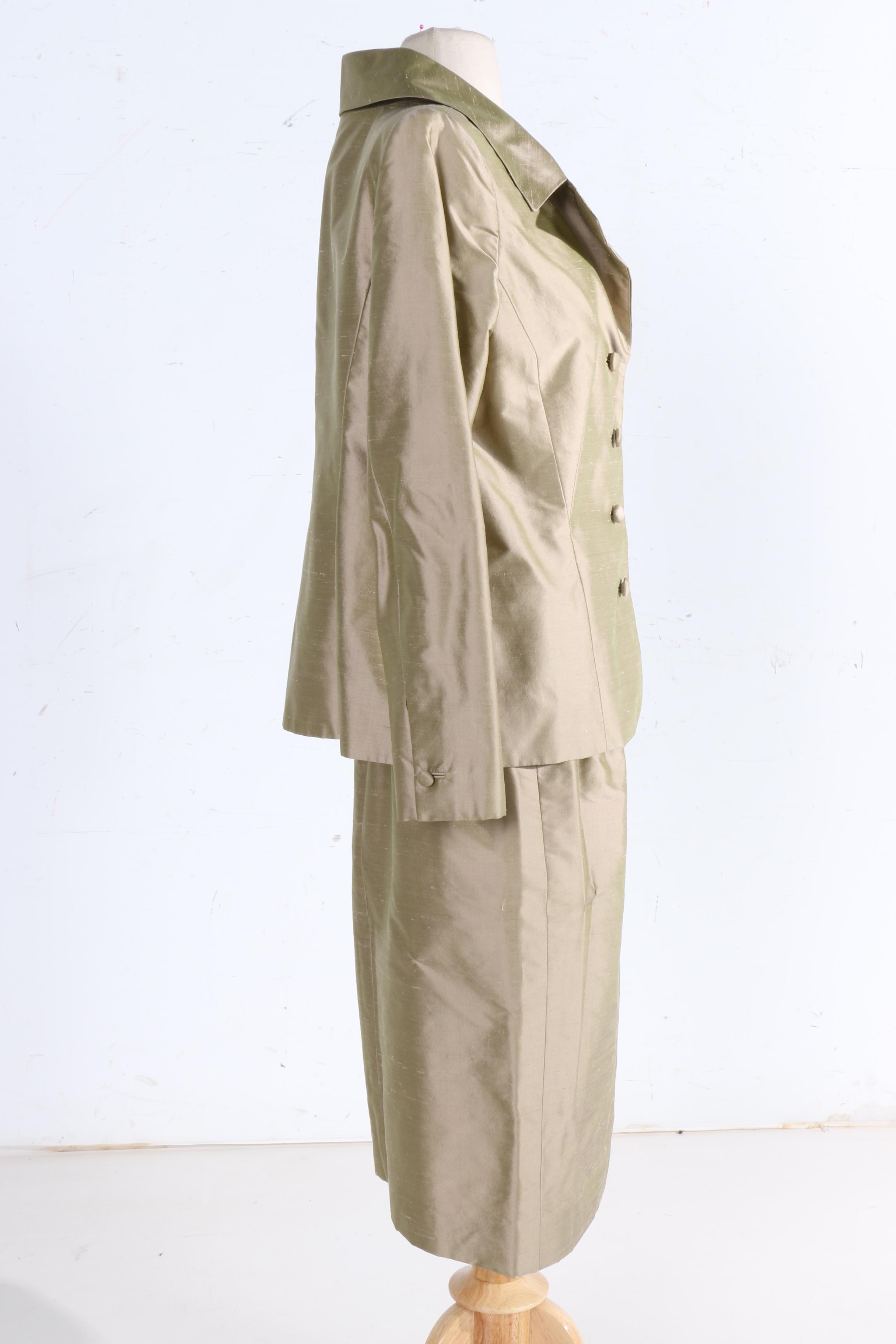 Vintage Patricia Rhodes Couture Silk Suit