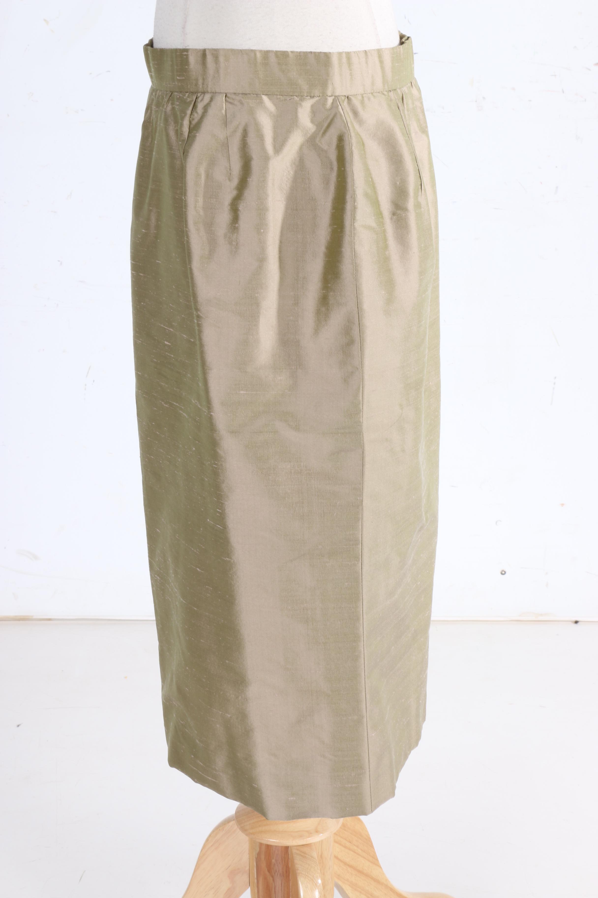 Vintage Patricia Rhodes Couture Silk Suit