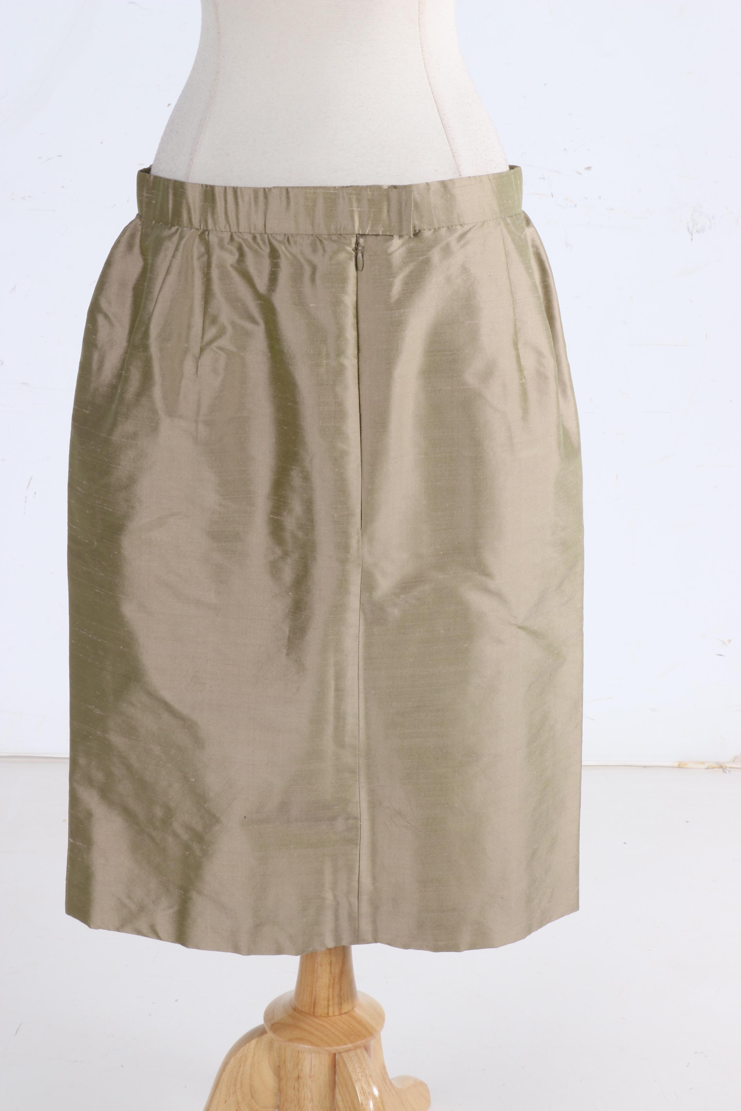 Vintage Patricia Rhodes Couture Silk Suit