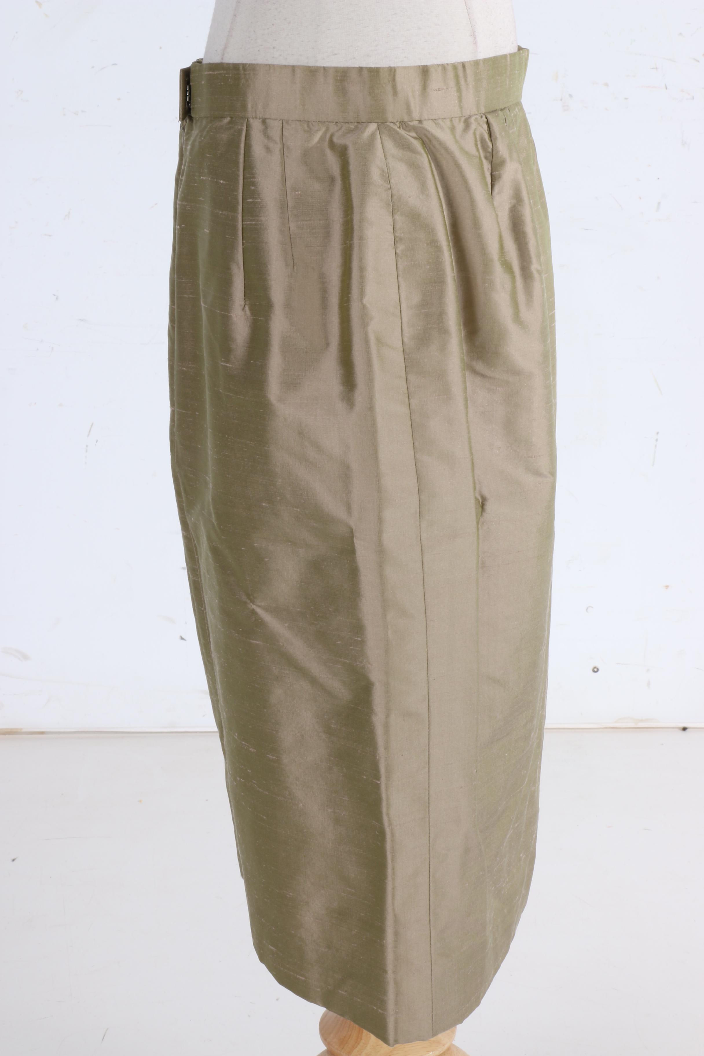 Vintage Patricia Rhodes Couture Silk Suit