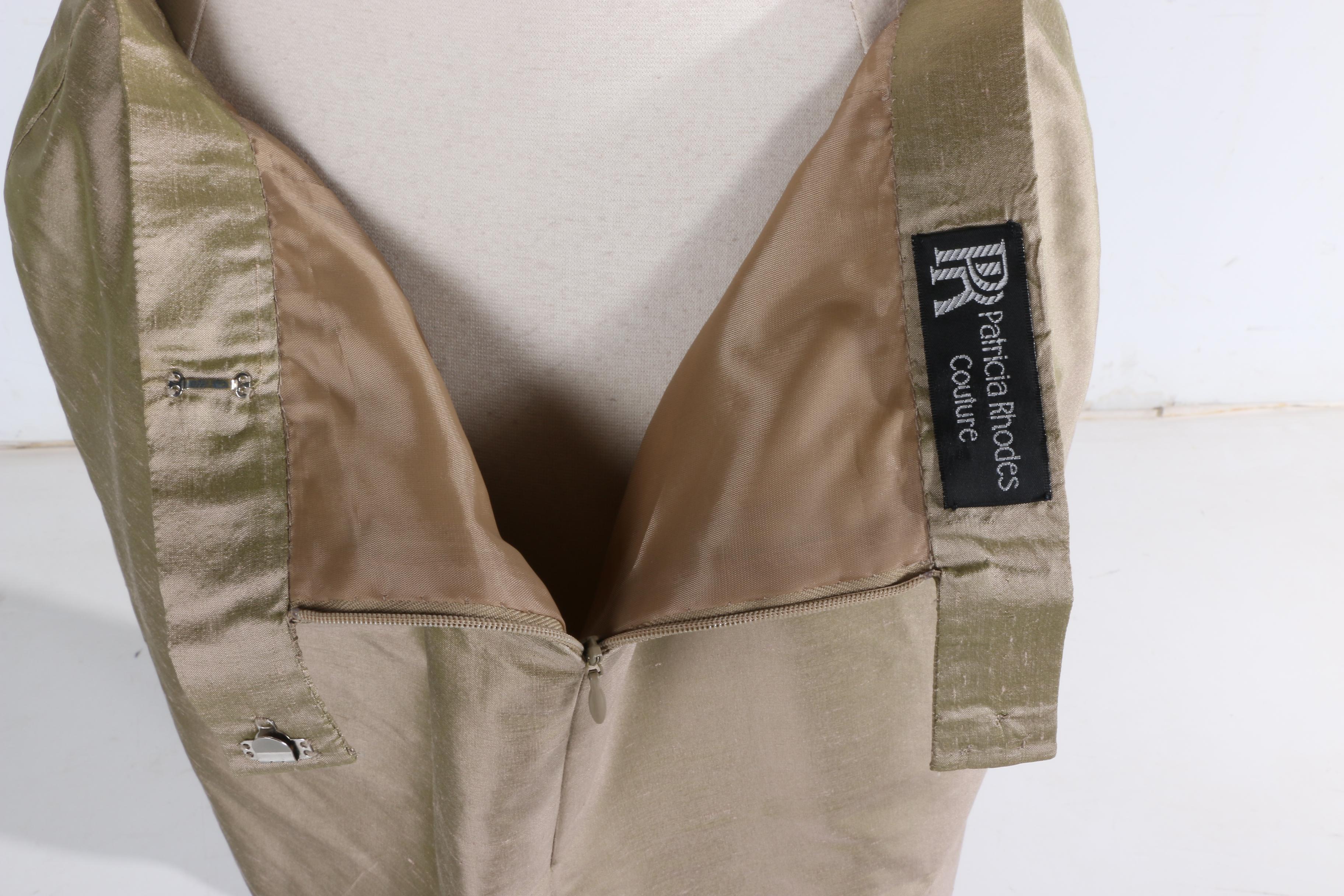 Vintage Patricia Rhodes Couture Silk Suit