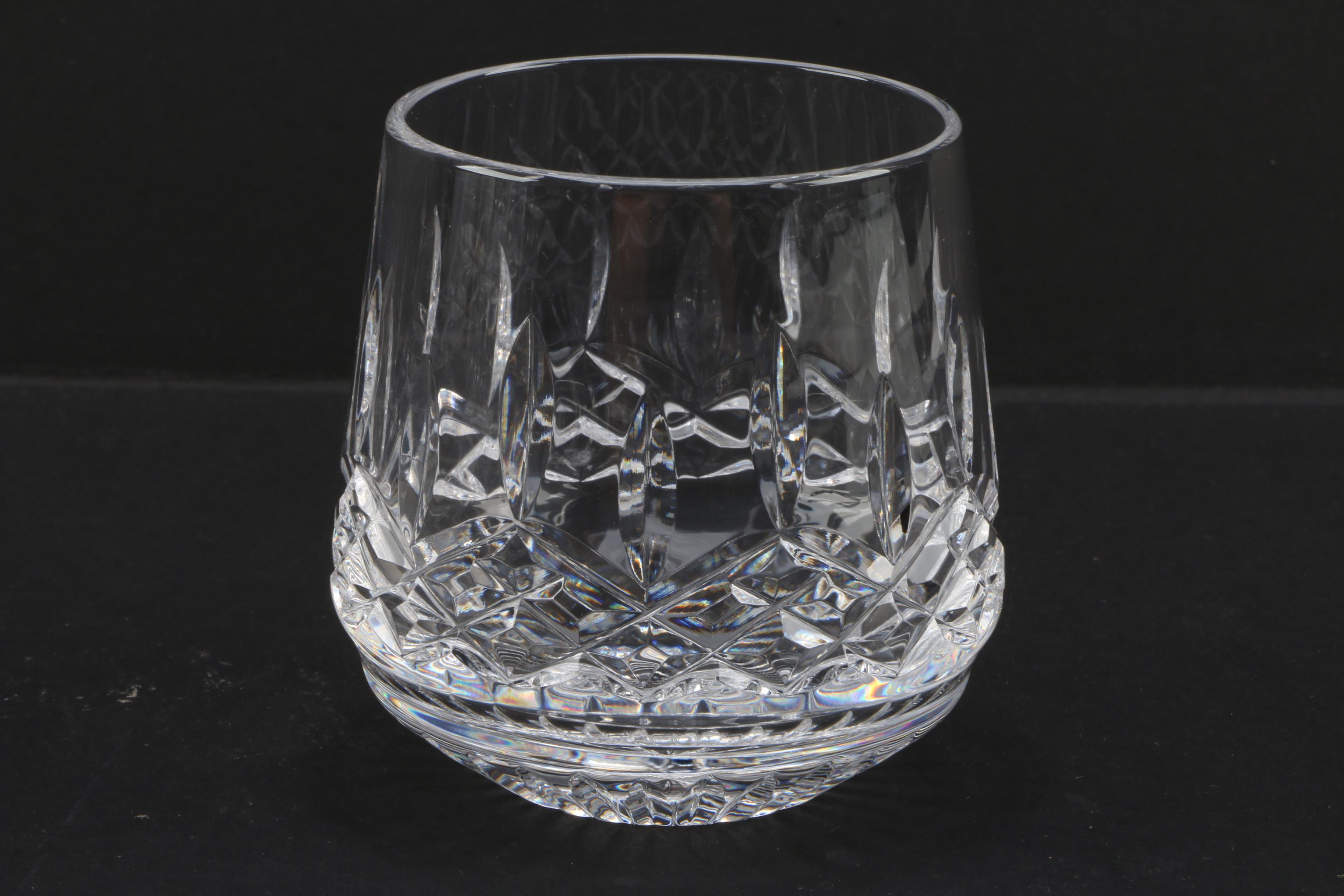 Waterford  Crystal "Lismore" Old Fashioned Roly Poly Glasses
