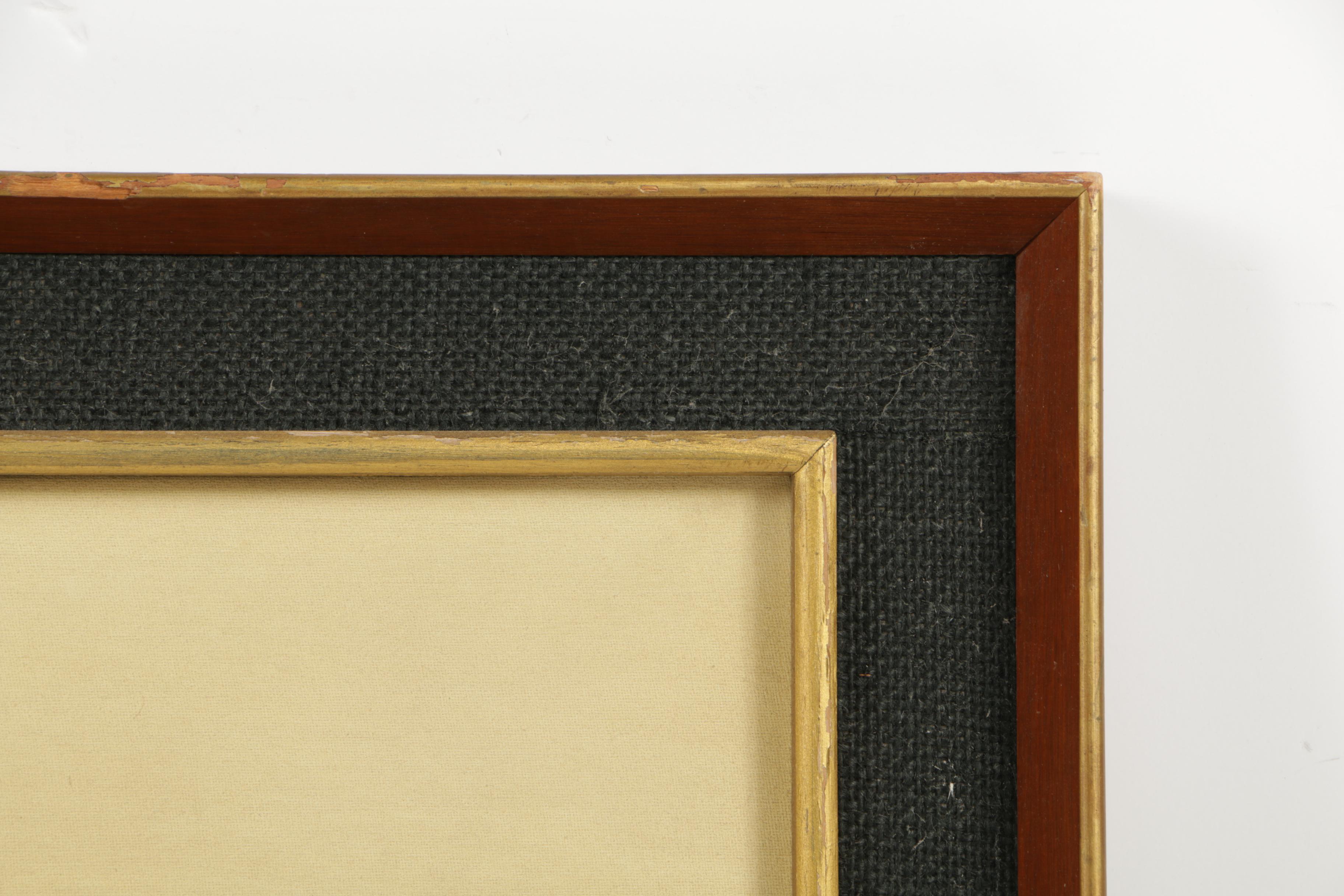 Kam Hoi Oil Painting on Canvas of East Asian Harbor Landscape