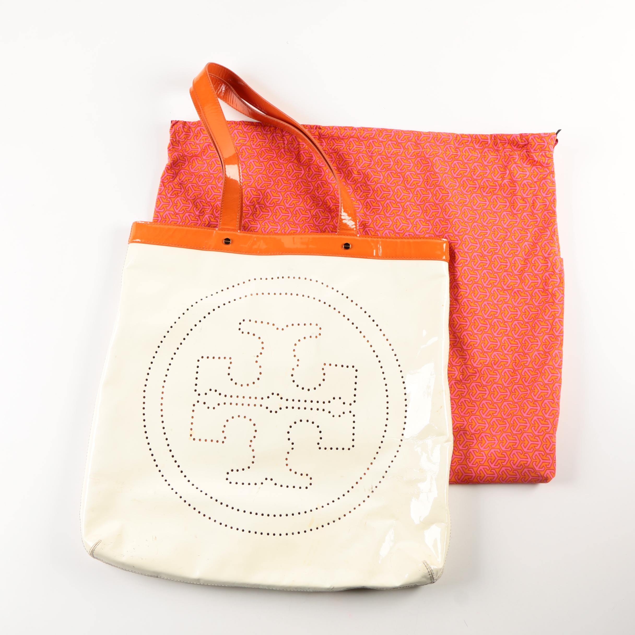Tory Burch Patent Leather Tote Bag