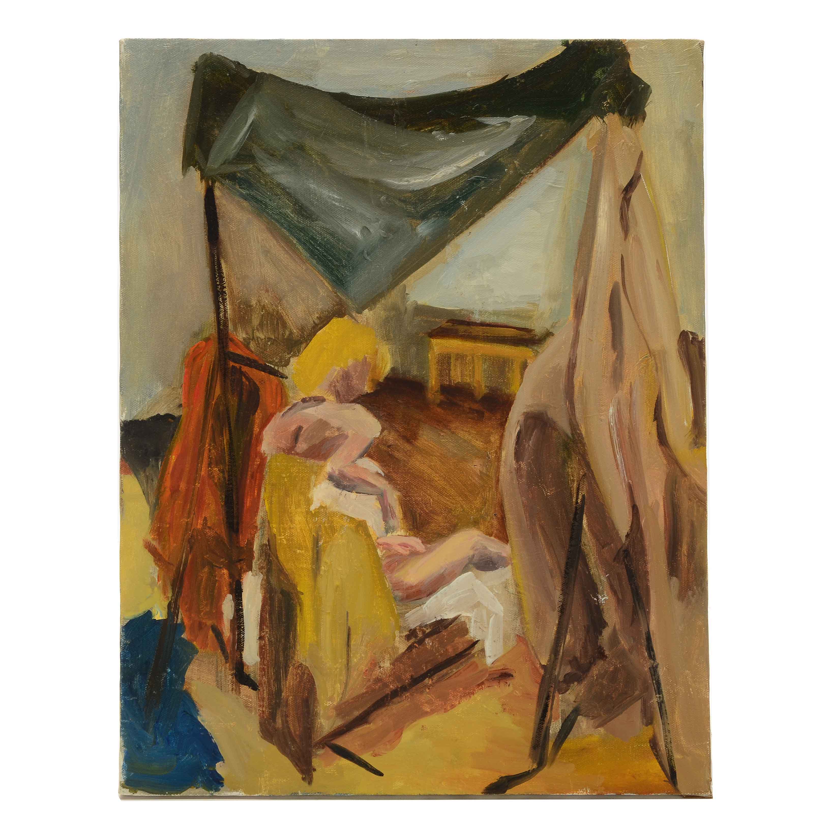 Oil Painting of a Figure