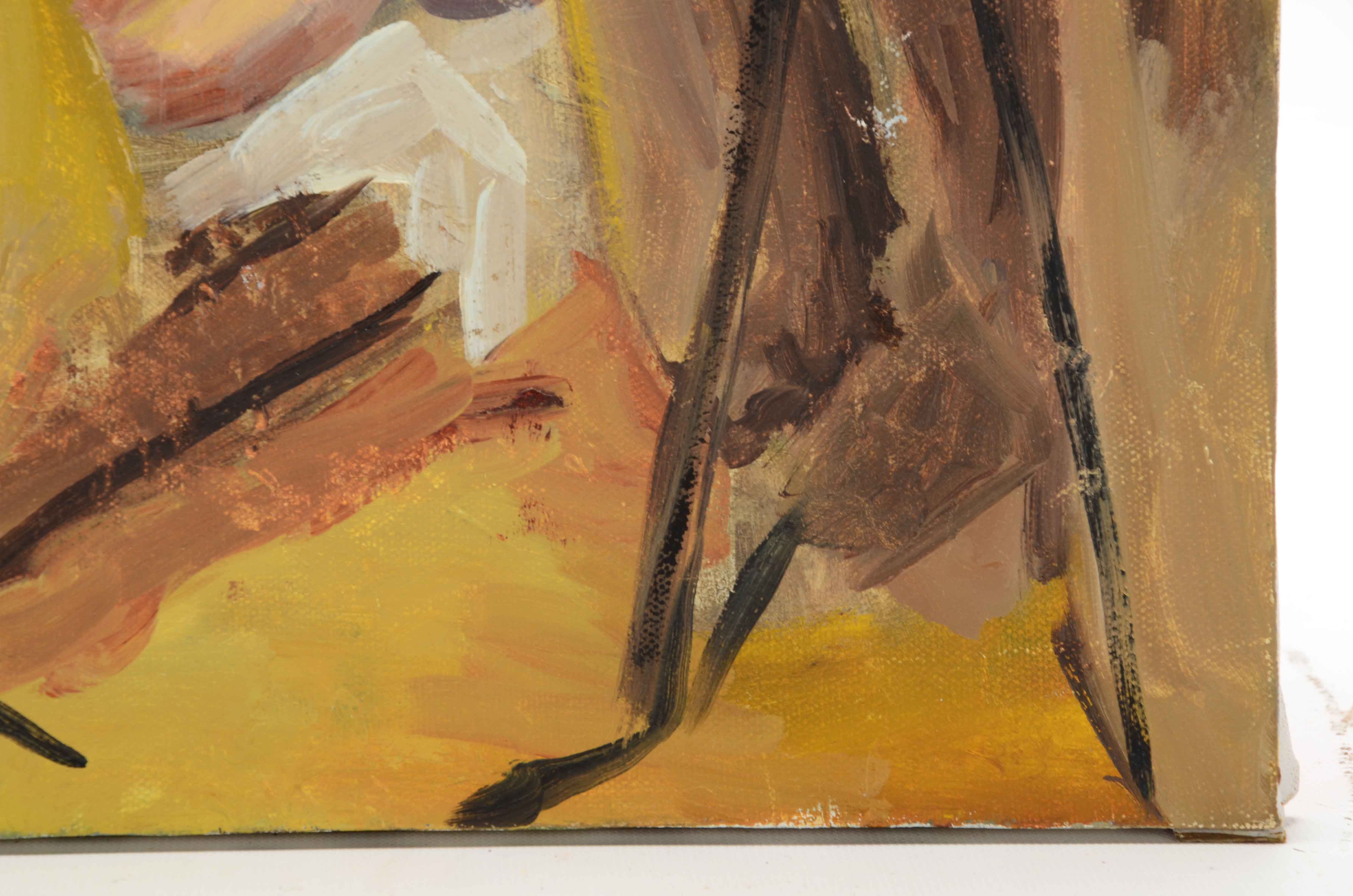 Oil Painting of a Figure