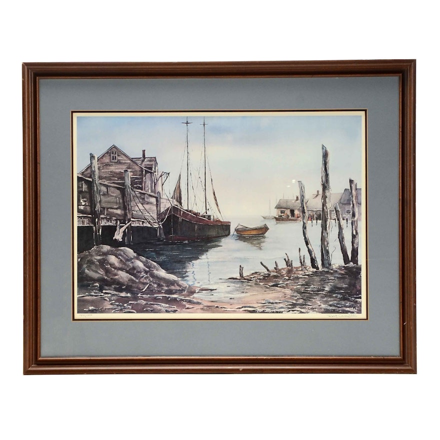 Robert Carafelli Limited Edition Offset Lithograph of Watercolor Painting
