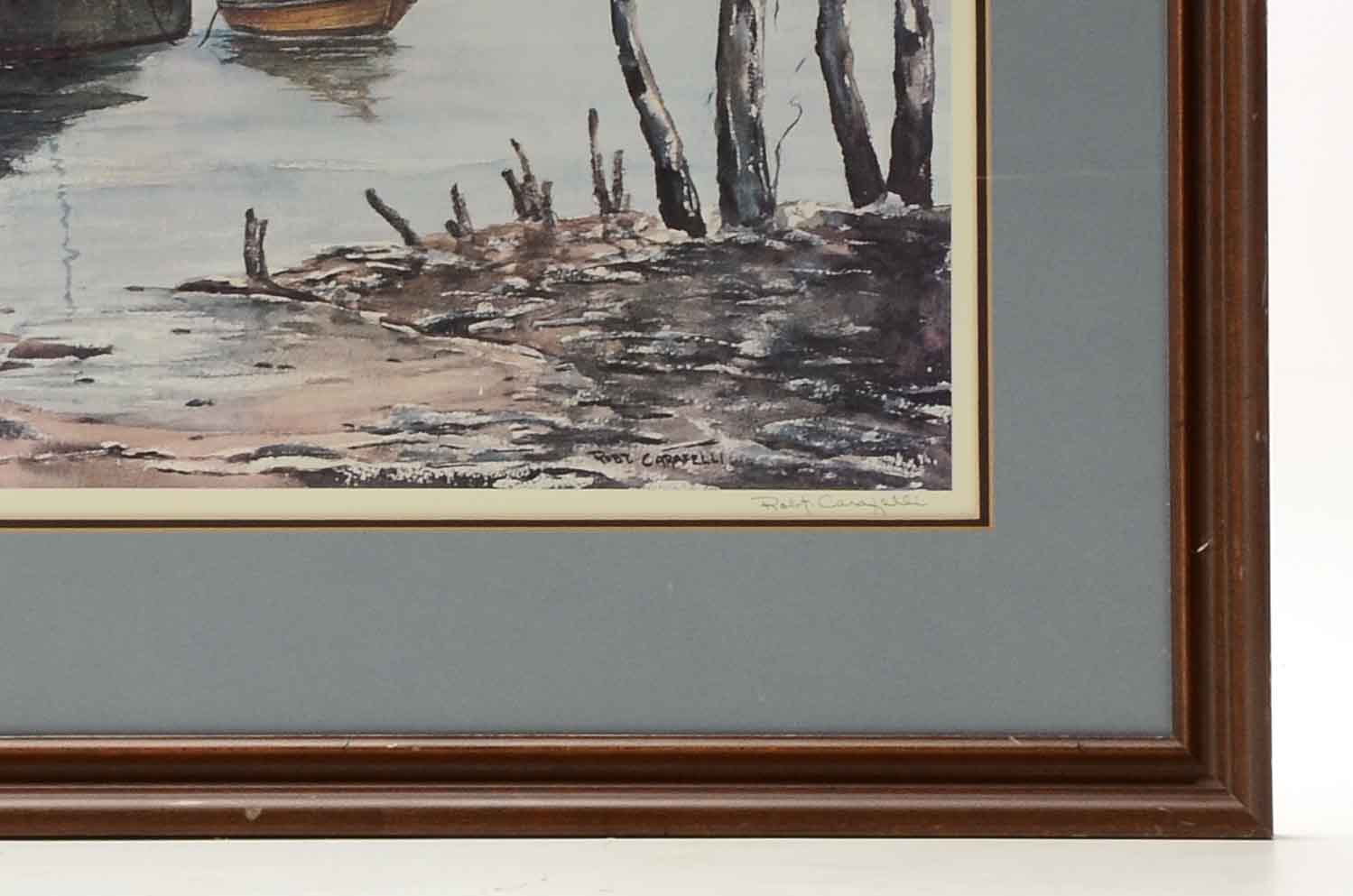 Robert Carafelli Limited Edition Offset Lithograph of Watercolor Painting