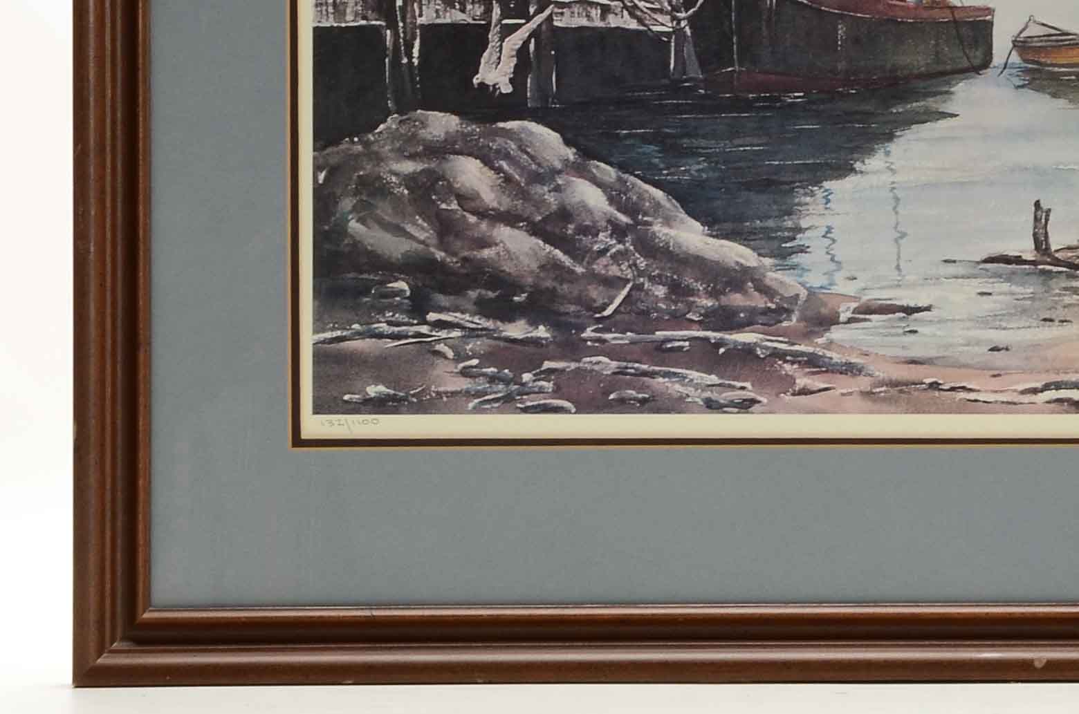 Robert Carafelli Limited Edition Offset Lithograph of Watercolor Painting