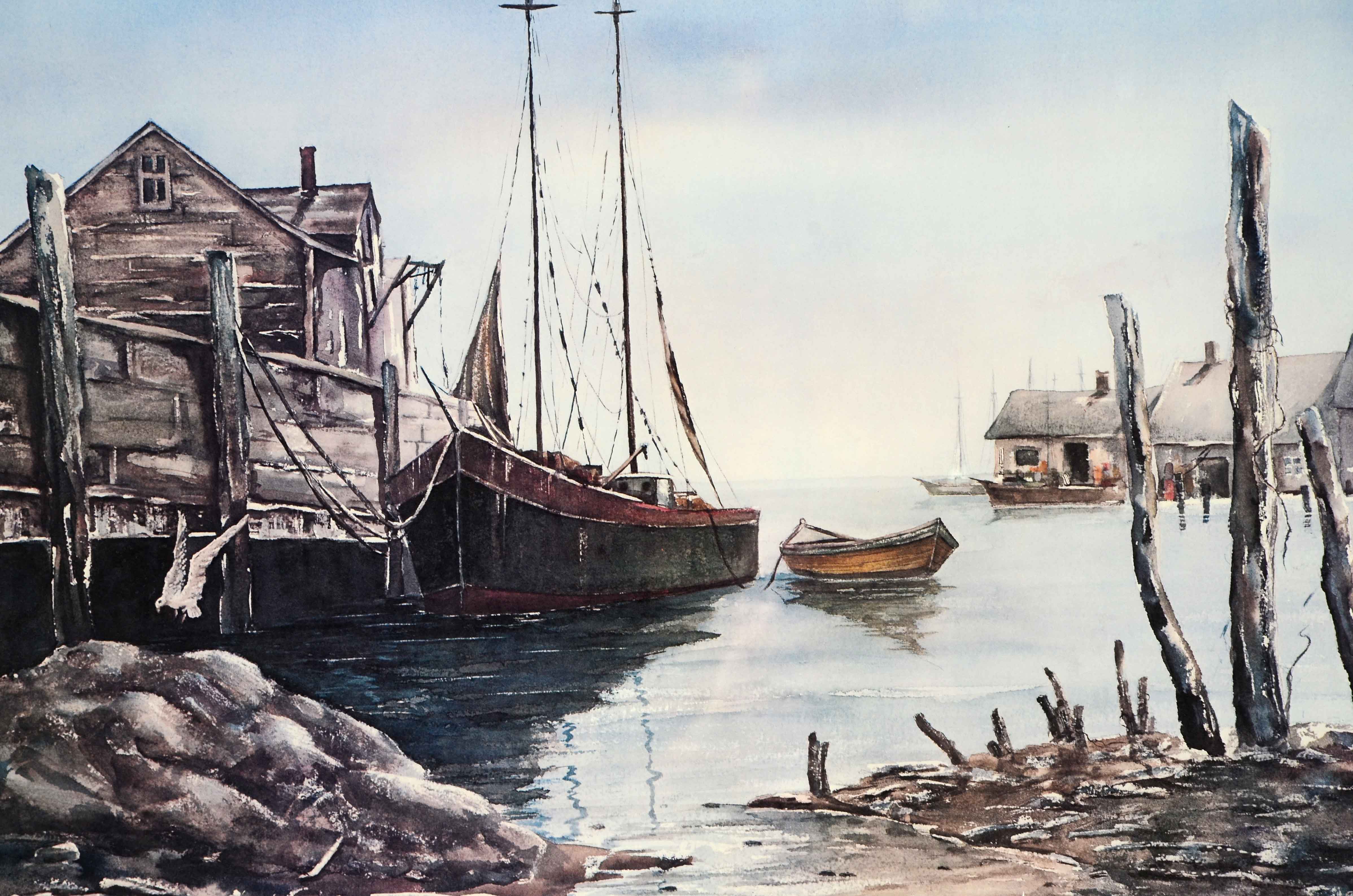 Robert Carafelli Limited Edition Offset Lithograph of Watercolor Painting