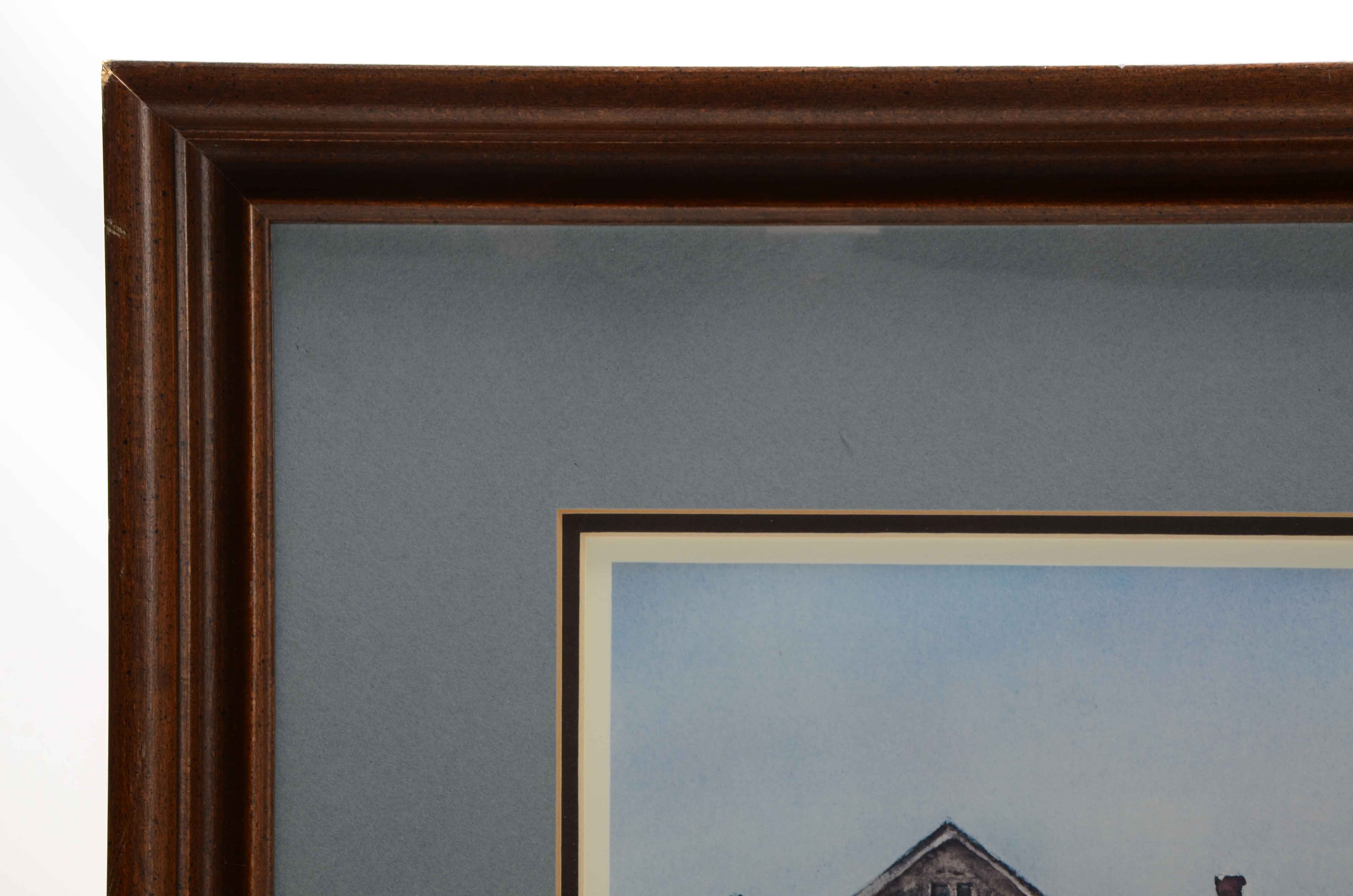 Robert Carafelli Limited Edition Offset Lithograph of Watercolor Painting